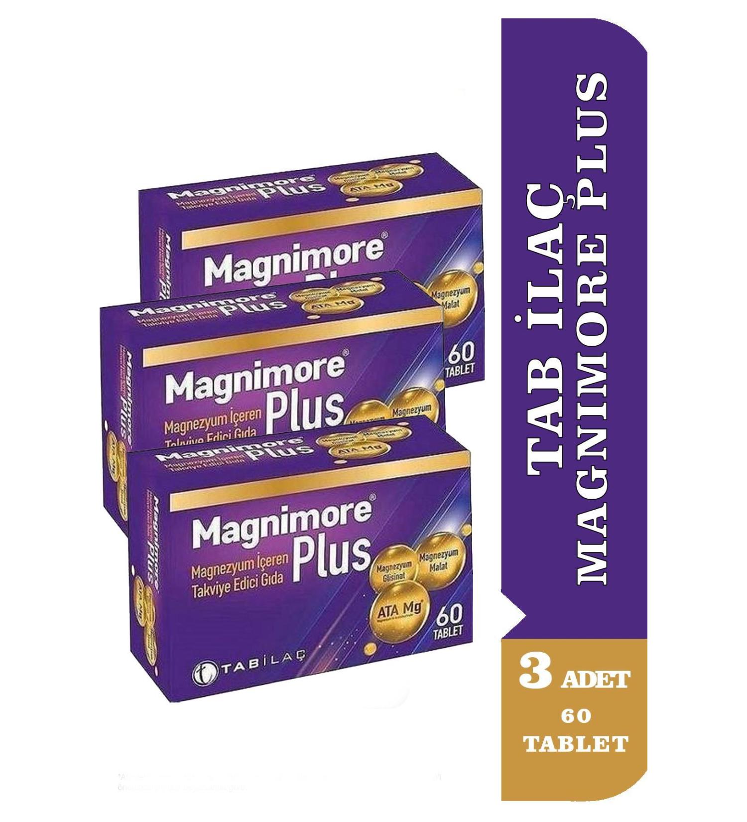 Tab Magnimore Plus 60 Tablets 3 Pieces