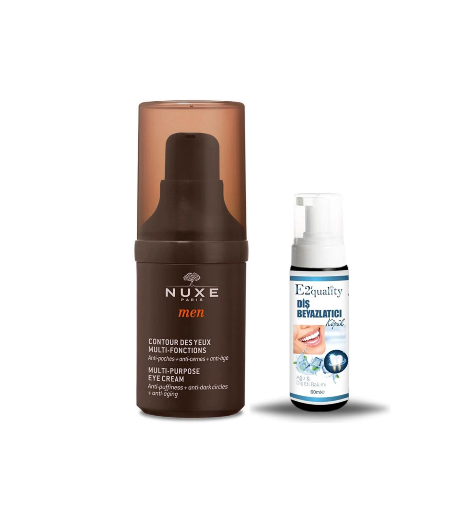 Nuxe Men Eye Contour Cream 15 ml + Gift Teeth Whitening Foam