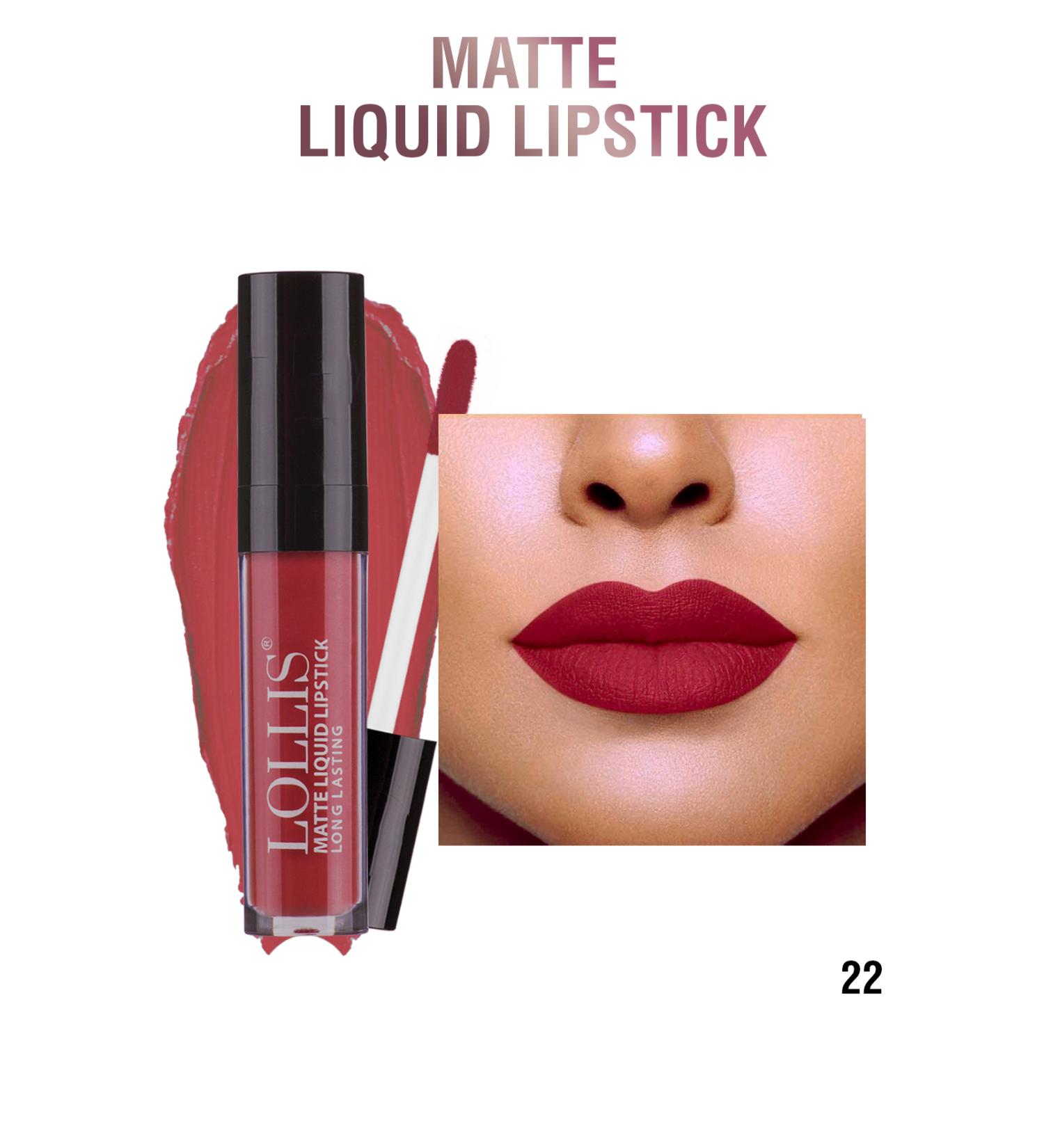 Lollis Matte Liquid Lipstick 22 / Matte Liquid Lipstick 22 - Buy Online on GoSupps.com