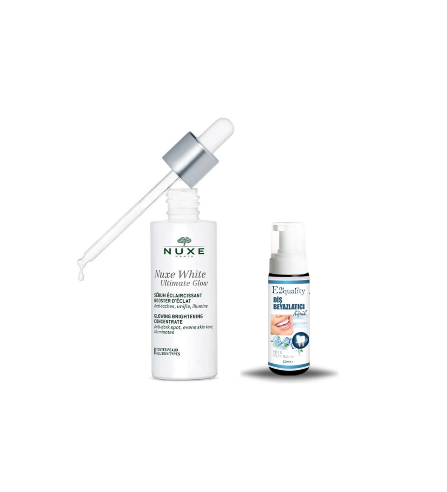 Nuxe White Ultimate Glow Brightening Serum 30 ml + Teeth Whitening Foam