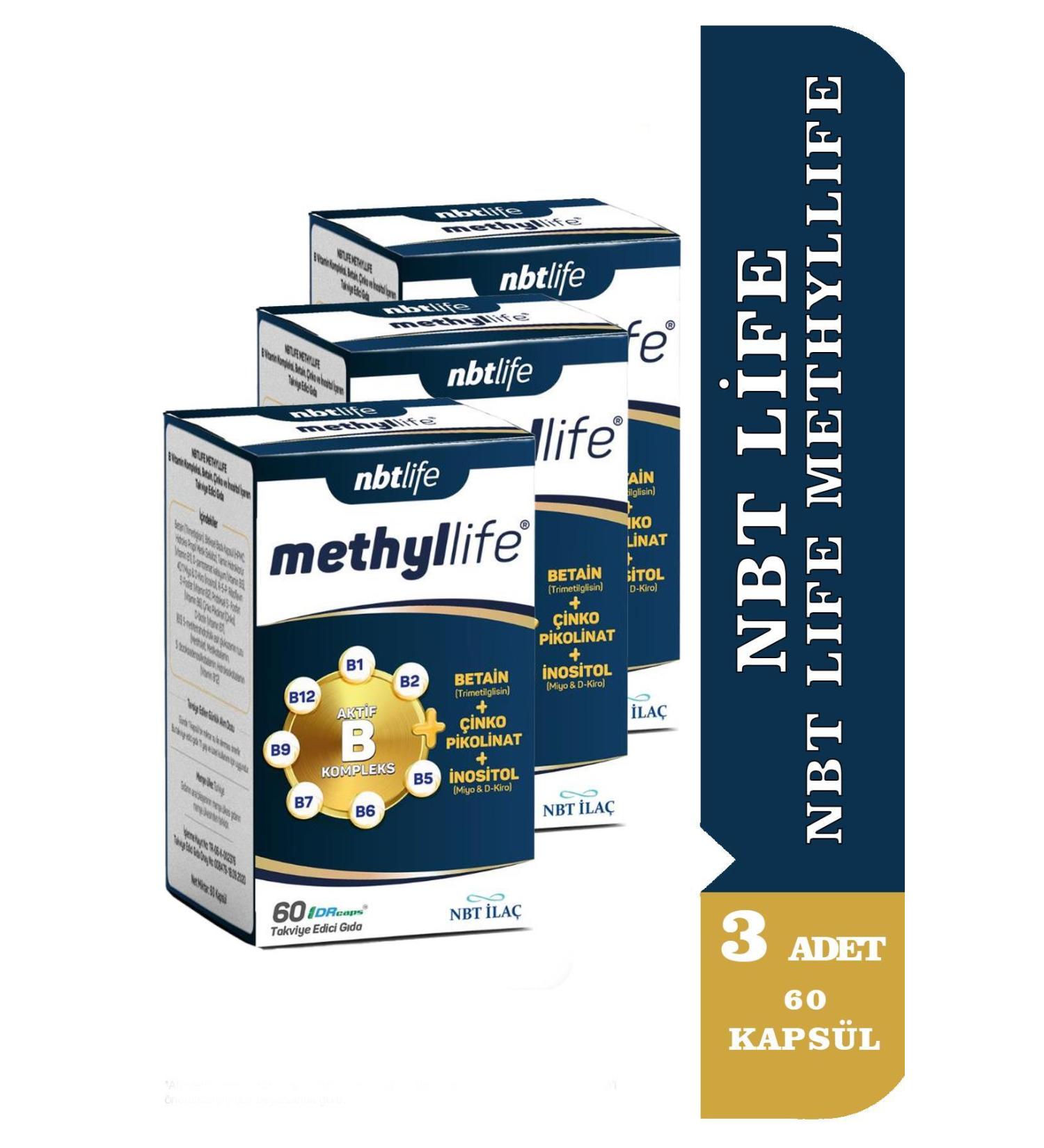 NBT Life Methyllife 60 Capsules 3 Pieces