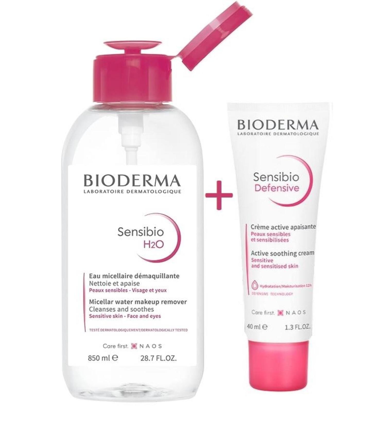 Bioderma Sensibio H2o 850 ml Sensibio Defensive Cream 40 ml