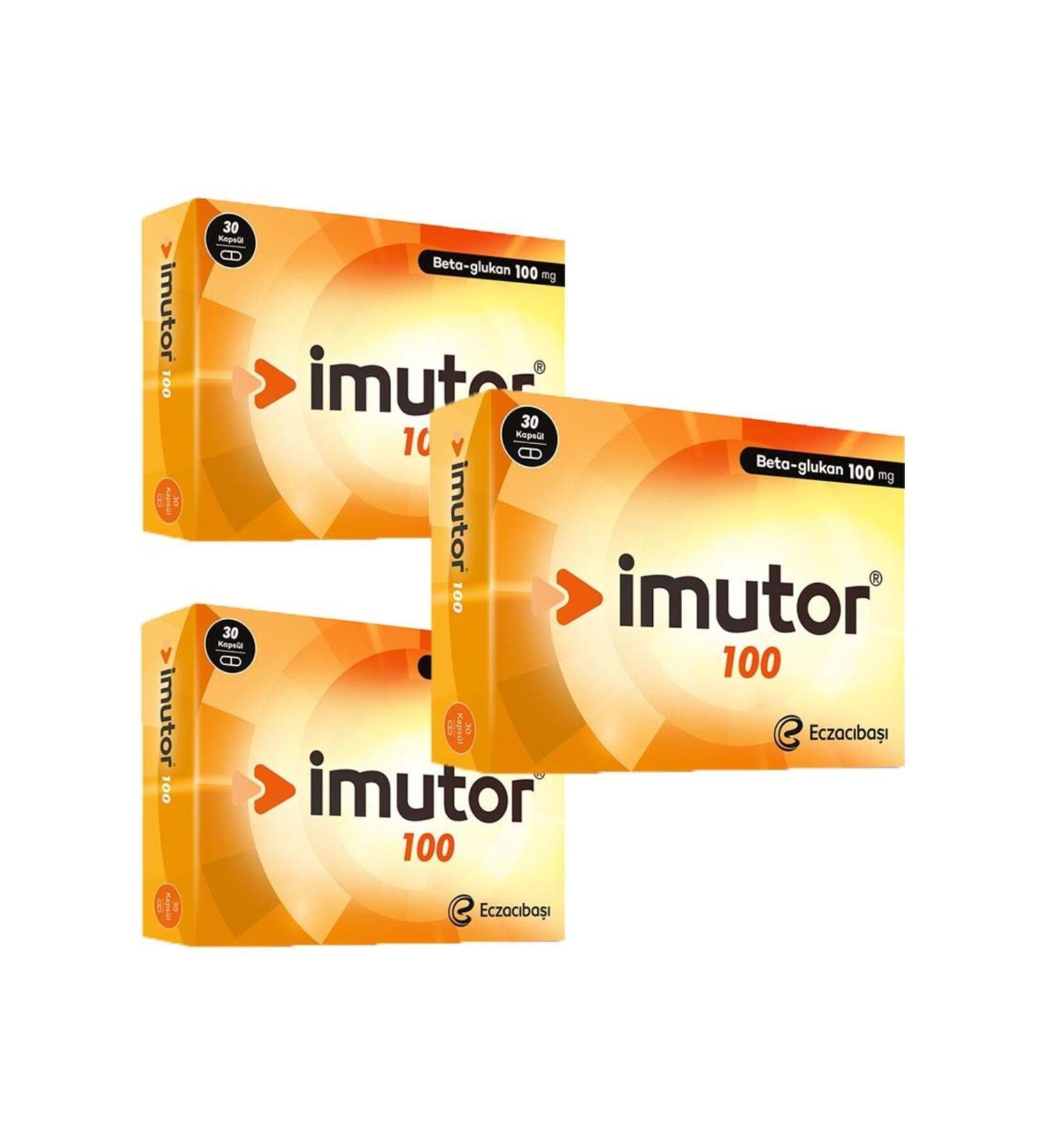 Eczac ba Imutor 100 mg 30 Capsules 3 Pieces