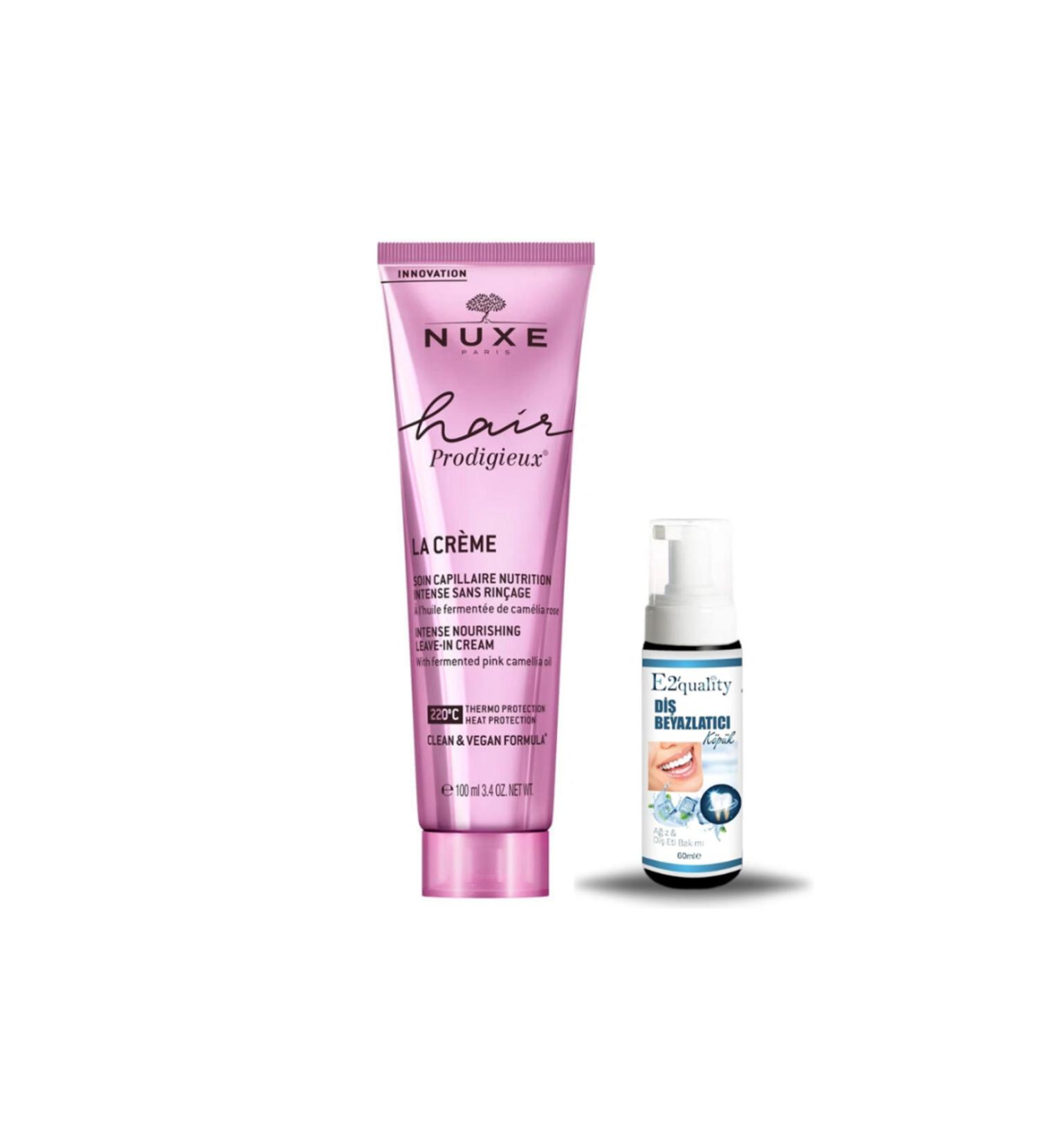 Nuxe Hair Prodigieux Intense Nourishing Leave In Cream 100 ml + Gift Teeth Whitening Foam