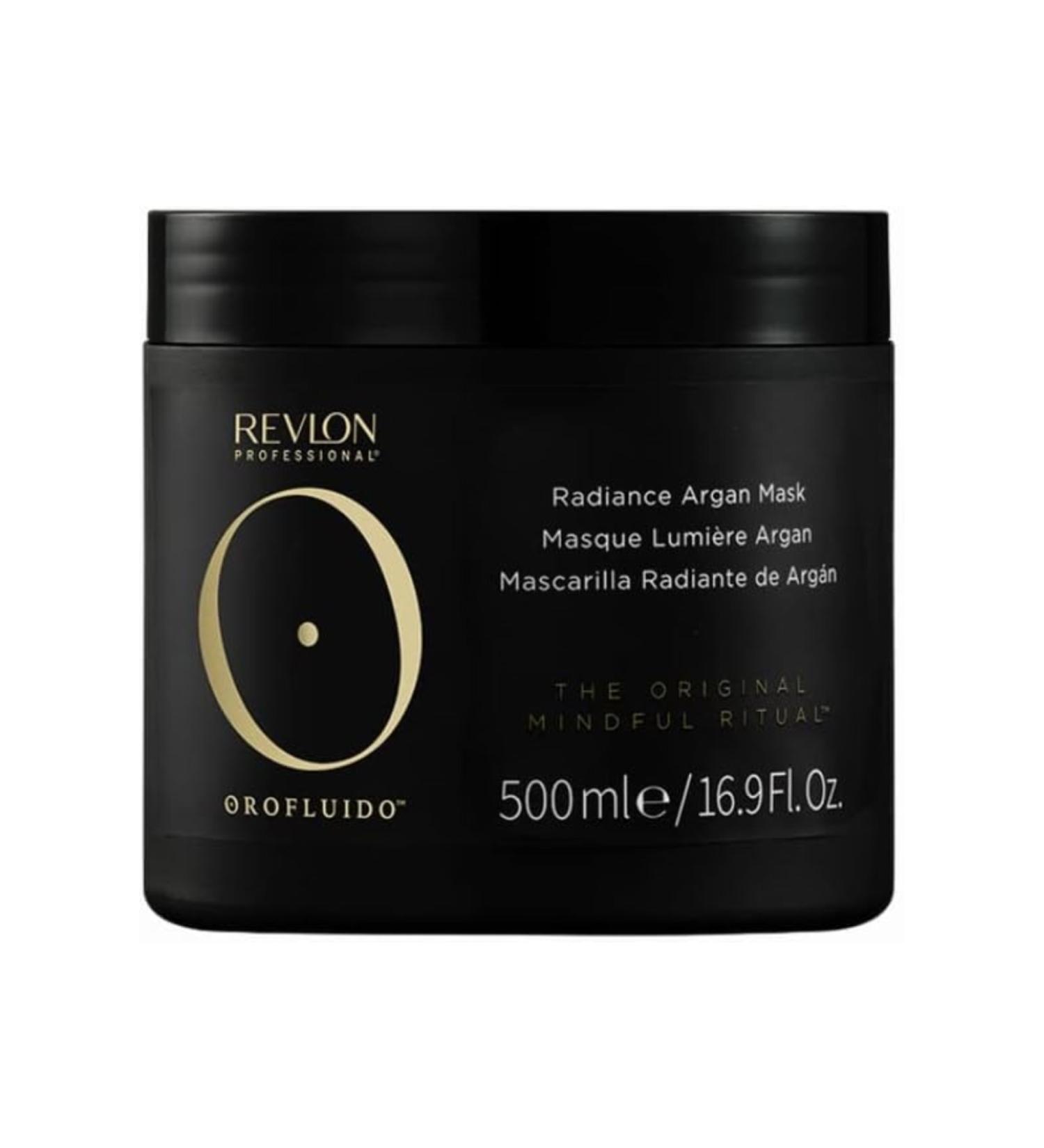 Revlon Orofluido Radiance Repairing Vegan Hair Mask for Damaged Hair (500 ml) 16.9 fl oz CYT799