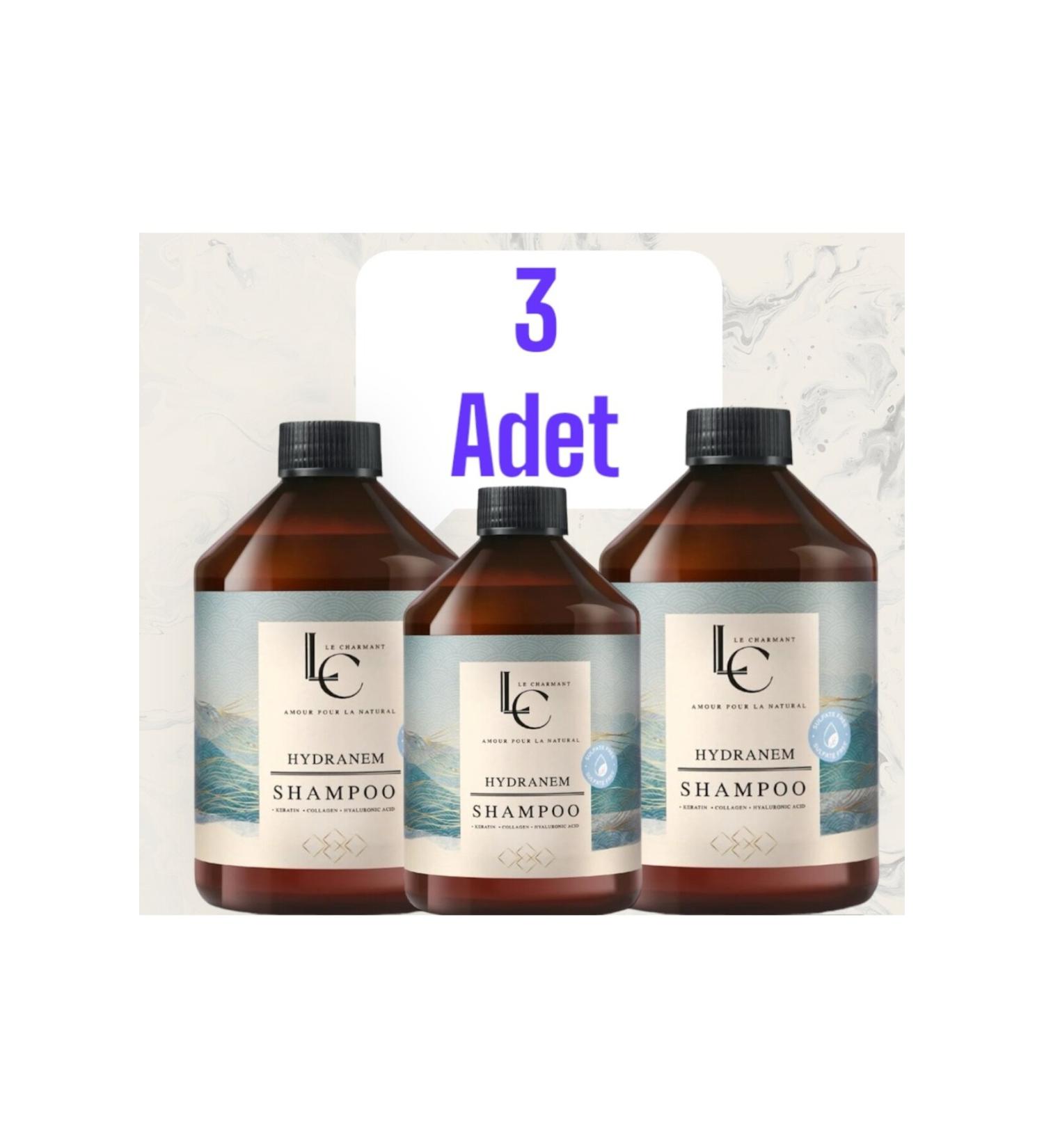 Le Charmant 3-Pack Anti-Loss Sulfate-Free Hair Care Shampoo 500 ml