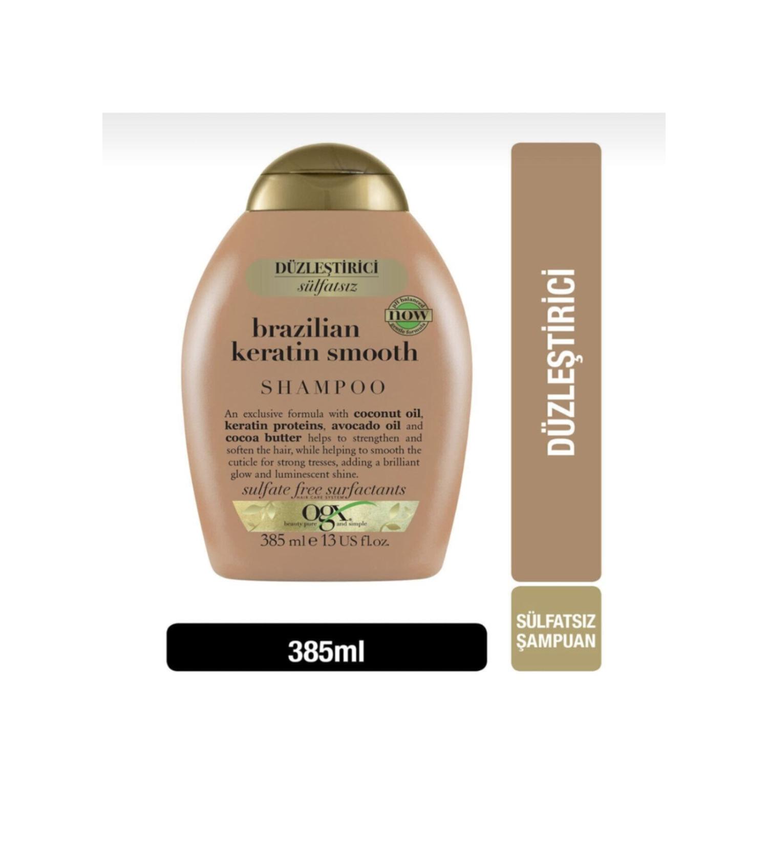 OGX CORRECTING EFFECT-BRAZIL KERATIN THERAPY ILLUMINATING-SHINING SHAMPOO 385 ML DKHAIR694 - Buy Online on GoSupps.com