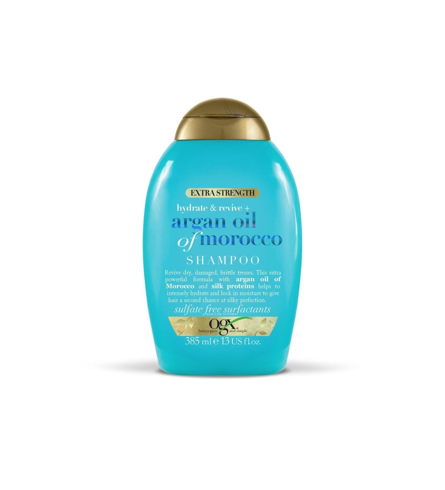 OGX EXTRA STRONG MOROCCO ARGAN OIL ILLUMINATING-SHINING MOROCCO SHAMPOO 385 ML DKHAIR692 - Buy Online on GoSupps.com