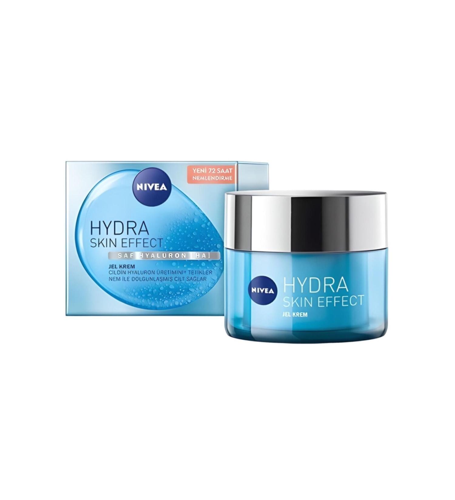 NIVEA HYDRA SKIN EFFECT ILLUMINATING-SHINING GEL CREAM 50 ML DKHAIR655