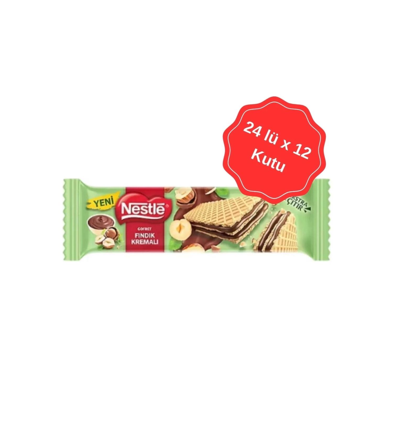 Nestle Hazelnut Cream Uncoated Wafer 21G (24 x 12 Boxes)