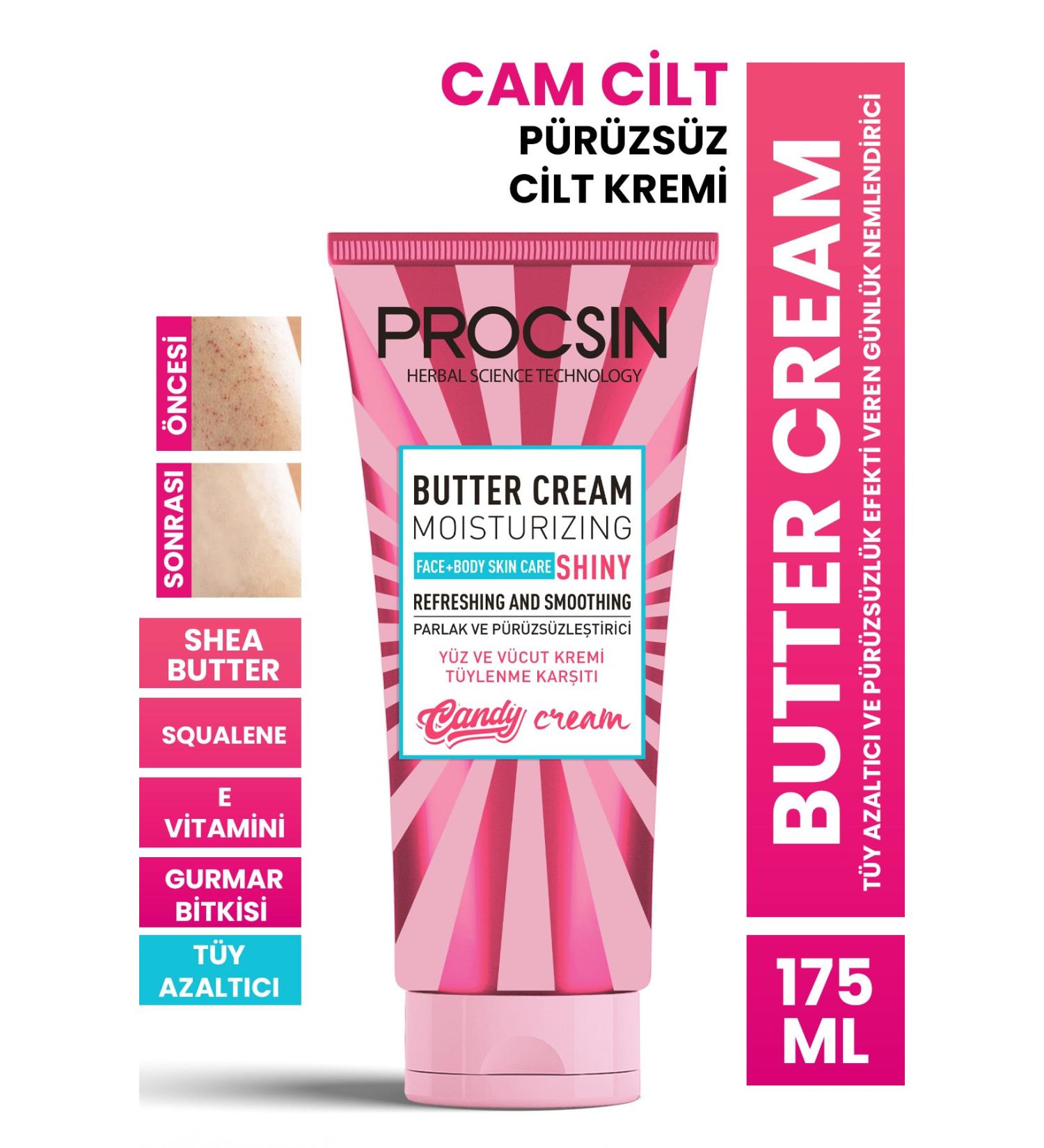 PROCSIN Butter Cream Hair Thinning and Smoothing Effect Daily Moisturizer 175 ml - Buy Online on GoSupps.com