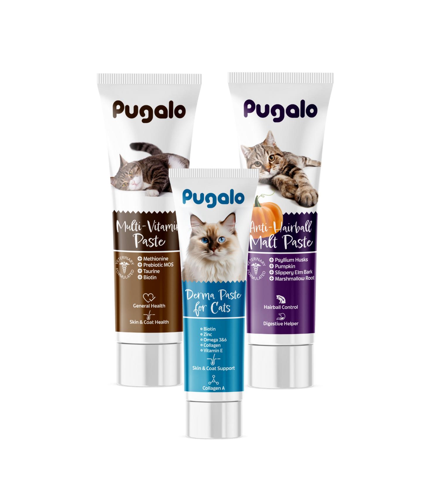 PUGALO CAT 3-PIECE CARE PASTE PACK