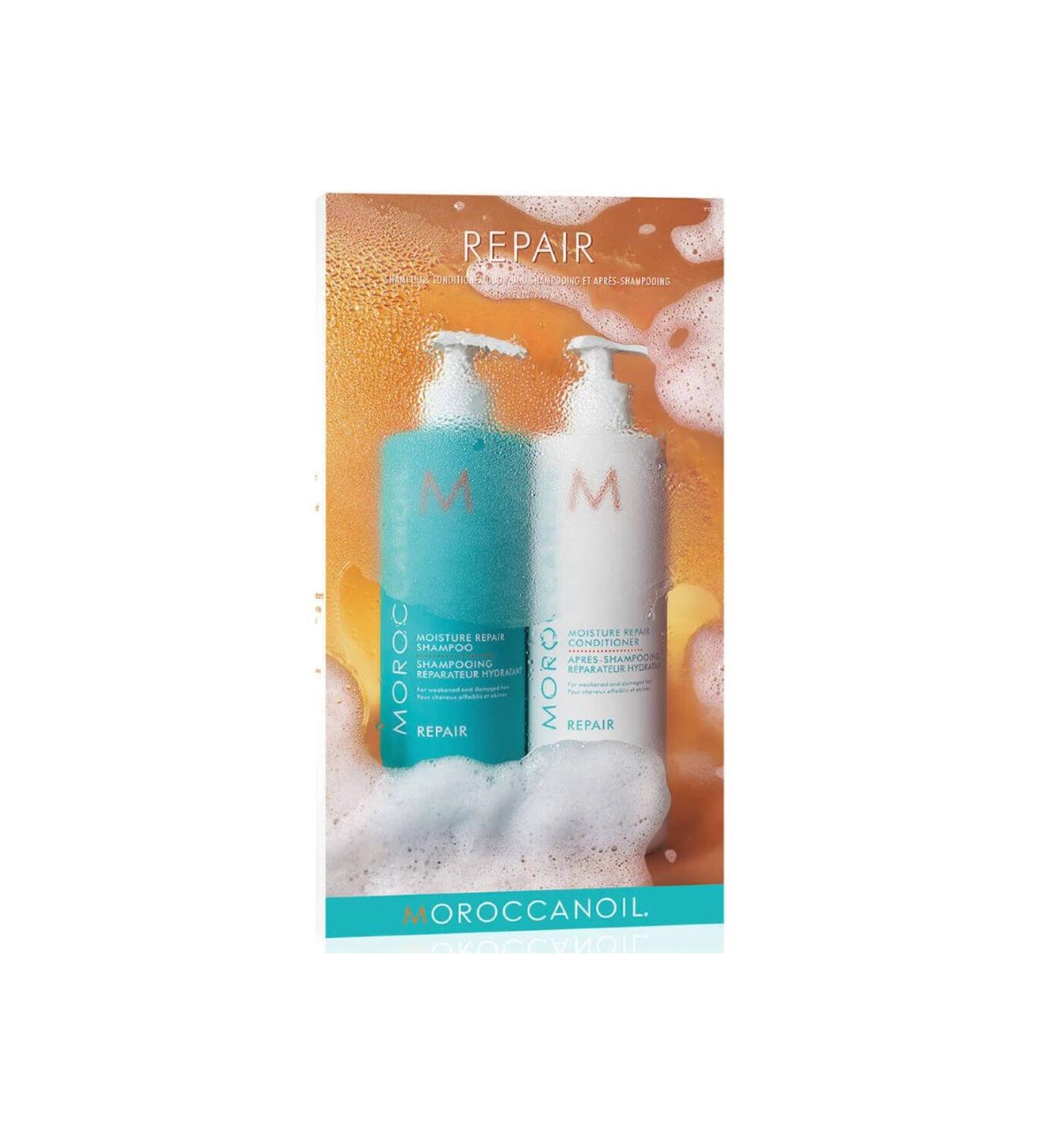Moroccanoil Mororccanoil Repair Elasticity Restoring Shampoo and Conditioner 500 ML+500 ML