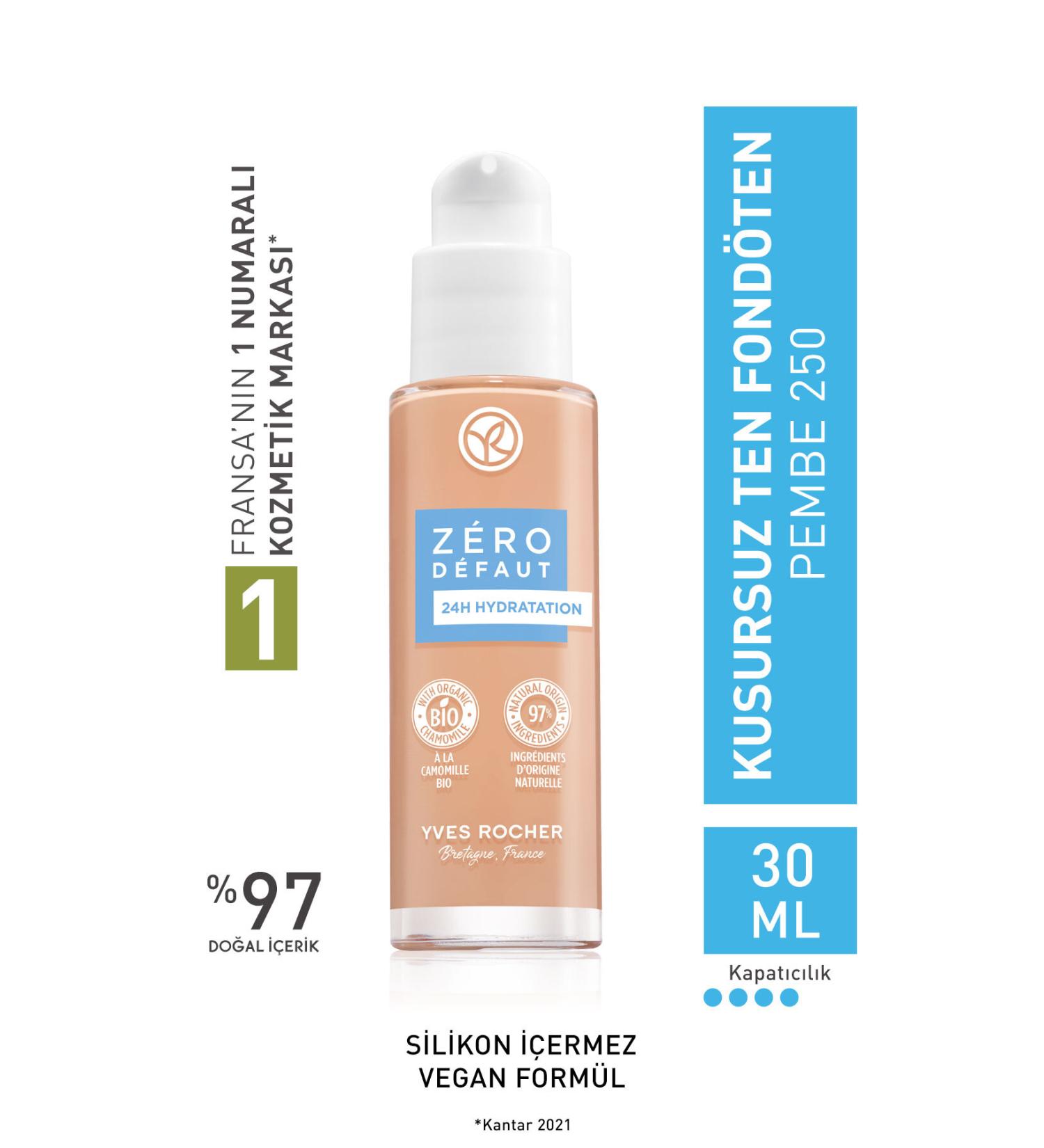 Yves Rocher Flawless Skin Foundation-Pink 250-30 ml-54799 - Buy Online on GoSupps.com