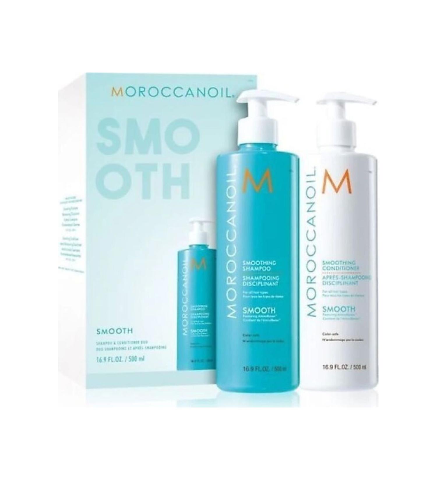 Moroccanoil Smooth Argan Oil Straightening Shampoo & Conditioner 500ML+500ML