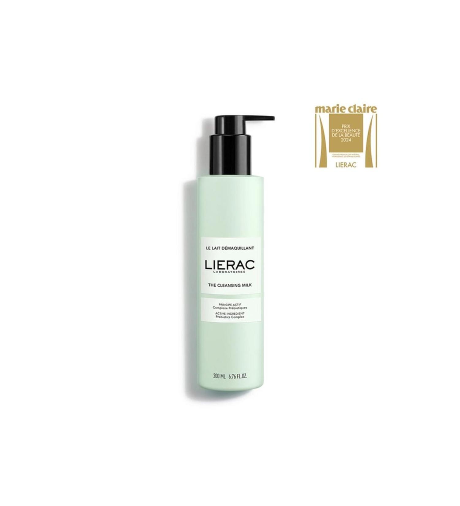 Lierac CLEANSER CLEANSING MILK Removes make-up Cleans Nourishes-200 ML