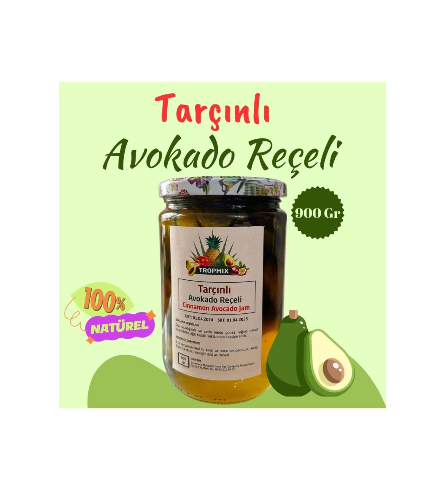 Tropmix Handmade Cinnamon Avocado Jam 900 Gr