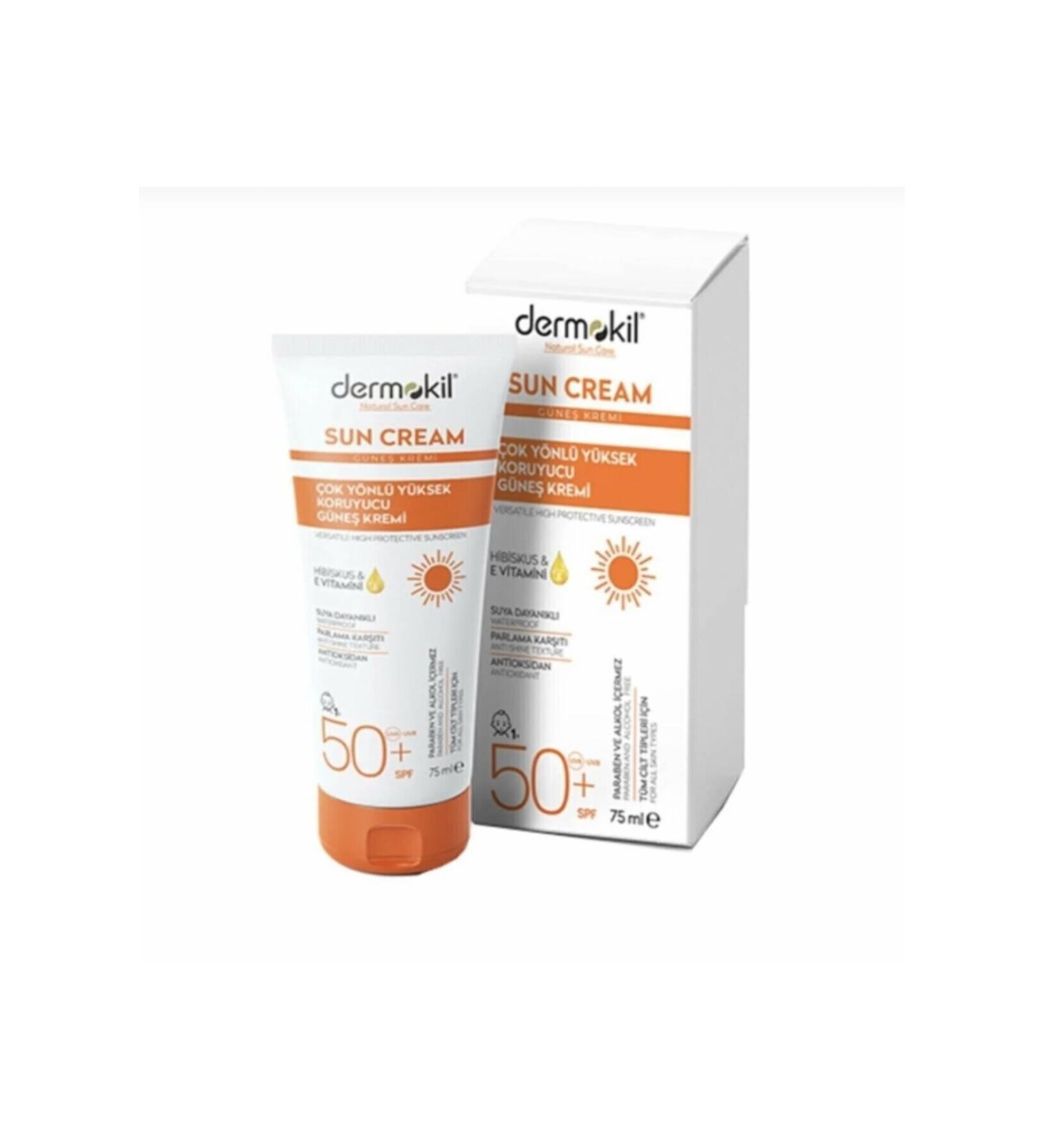Dermokil Sun Cream 50+ Factor Sun Cream 75 Ml