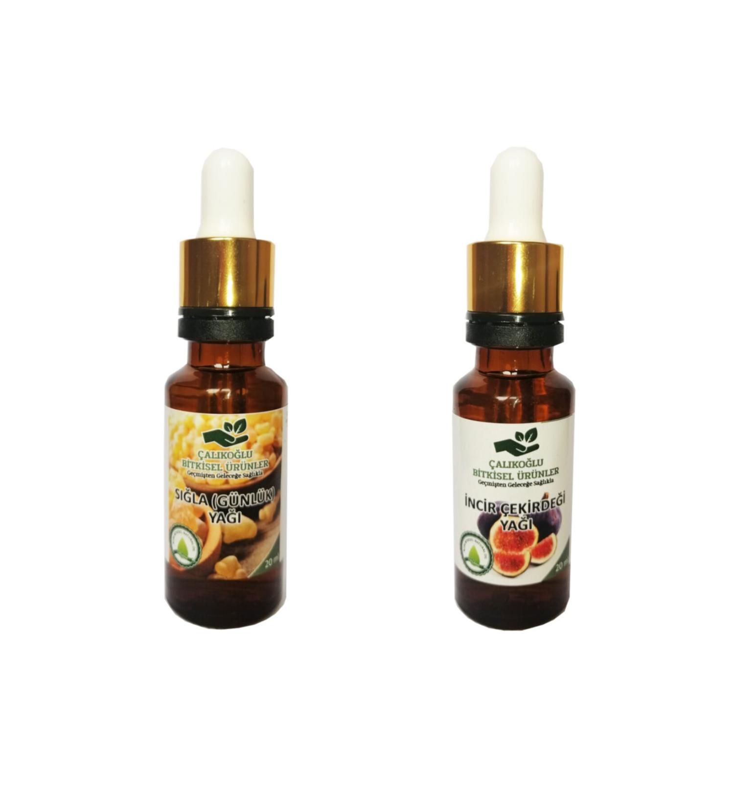 al ko lu Herbal Products Sweetgum (Daily) Oil - Fig Seed Oil 2-Pack Advantage 20 ml