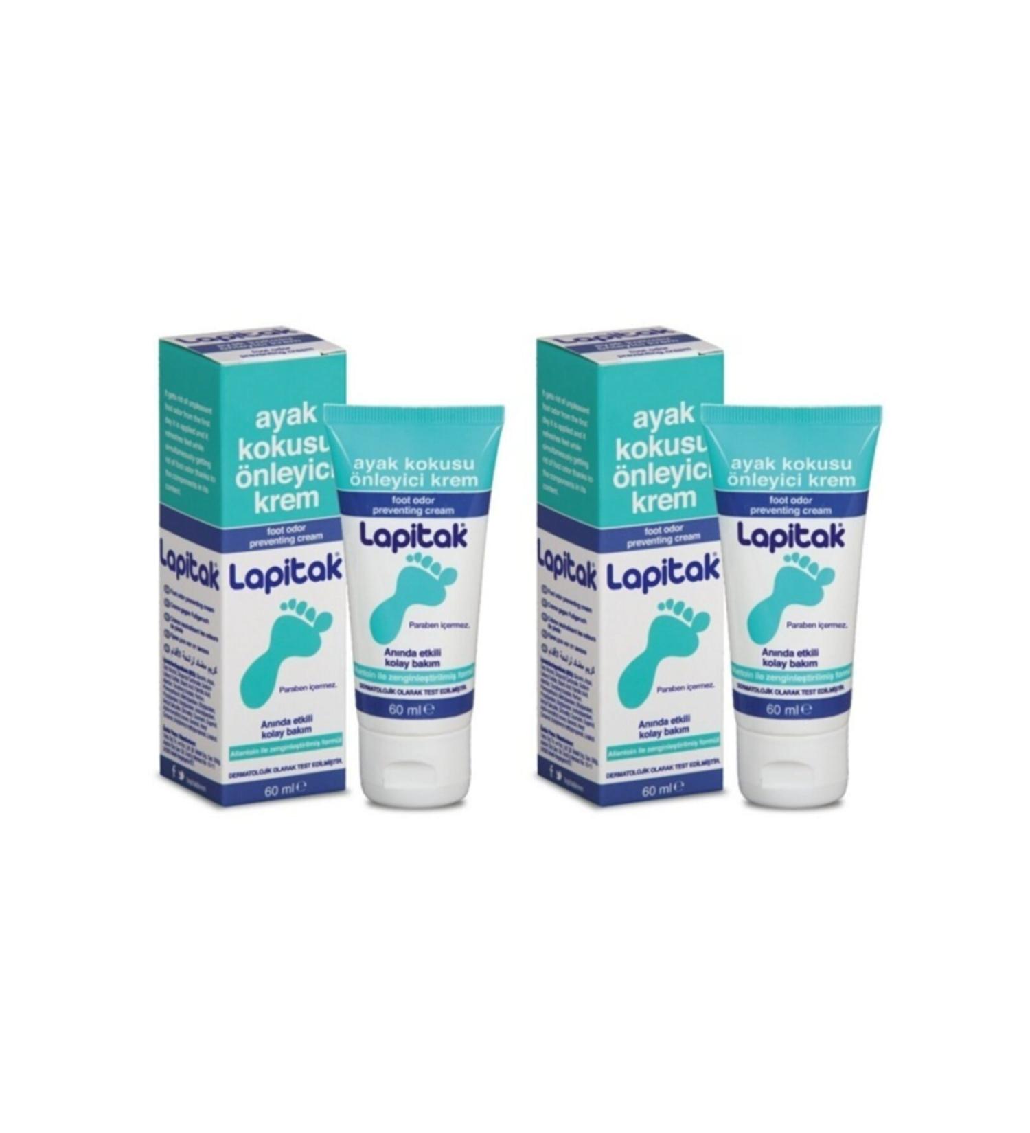 Lapitak Foot Odor Prevention Cream 60 ml 2 Boxes