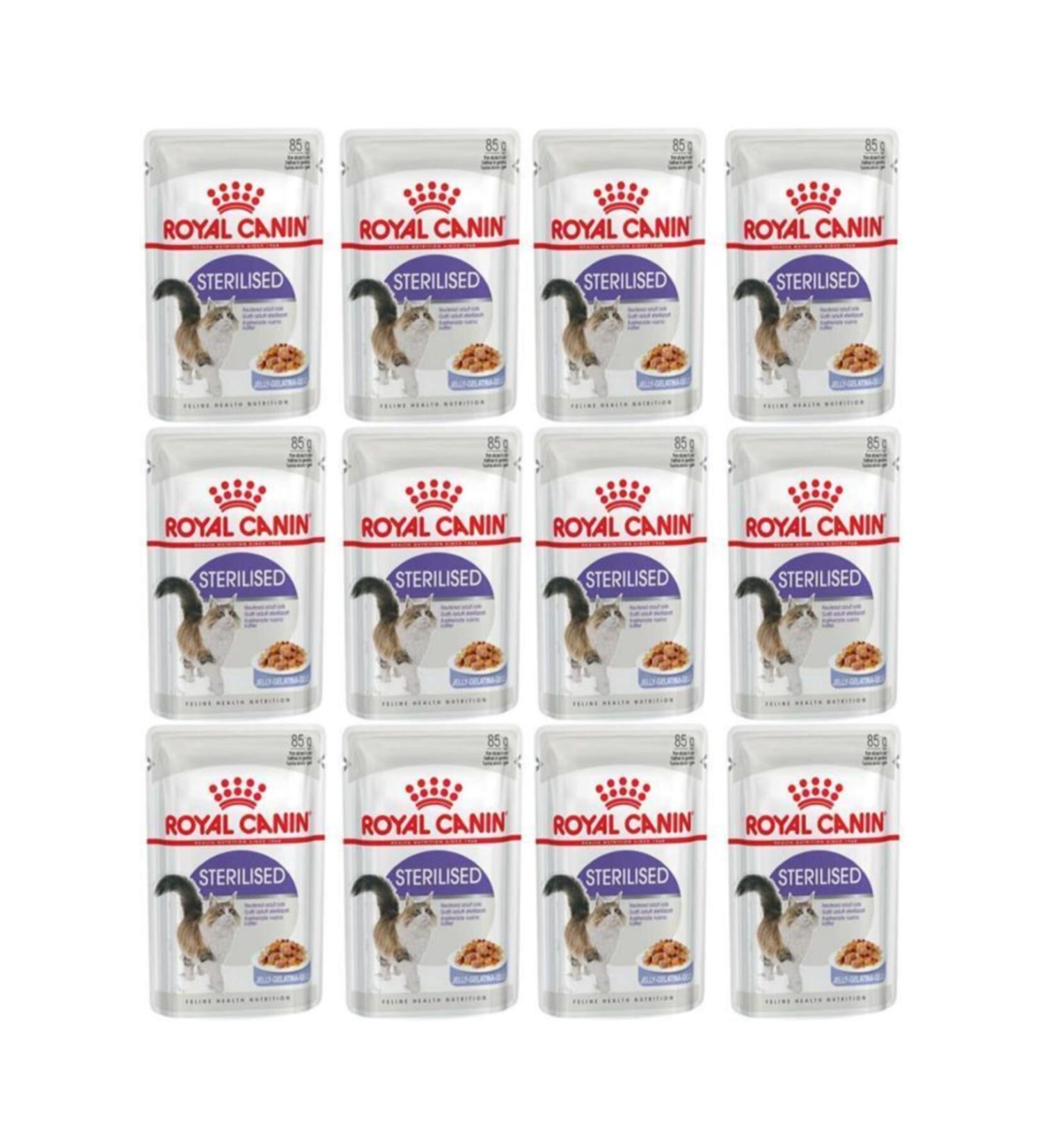 Royal Canin Jelly Sterilized Wet Cat Food 85 Gr 12 Pieces