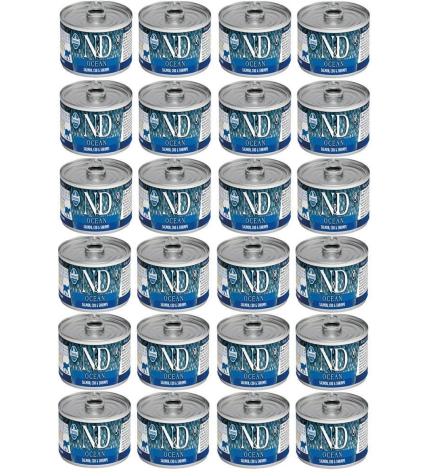 N & D Ocean Cod Fish Kitten Canned Food 80 Gr 24 Pieces