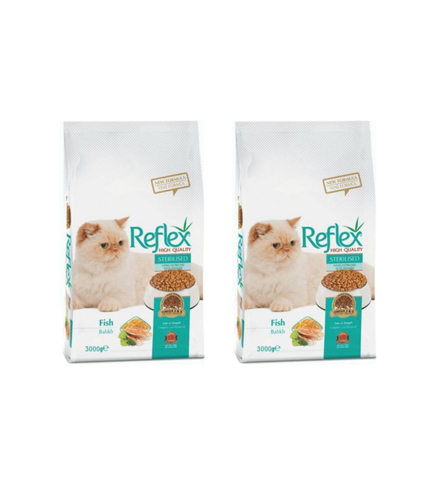 Reflex Fish Sterilized Cat Food 3 kg x 2 Pieces