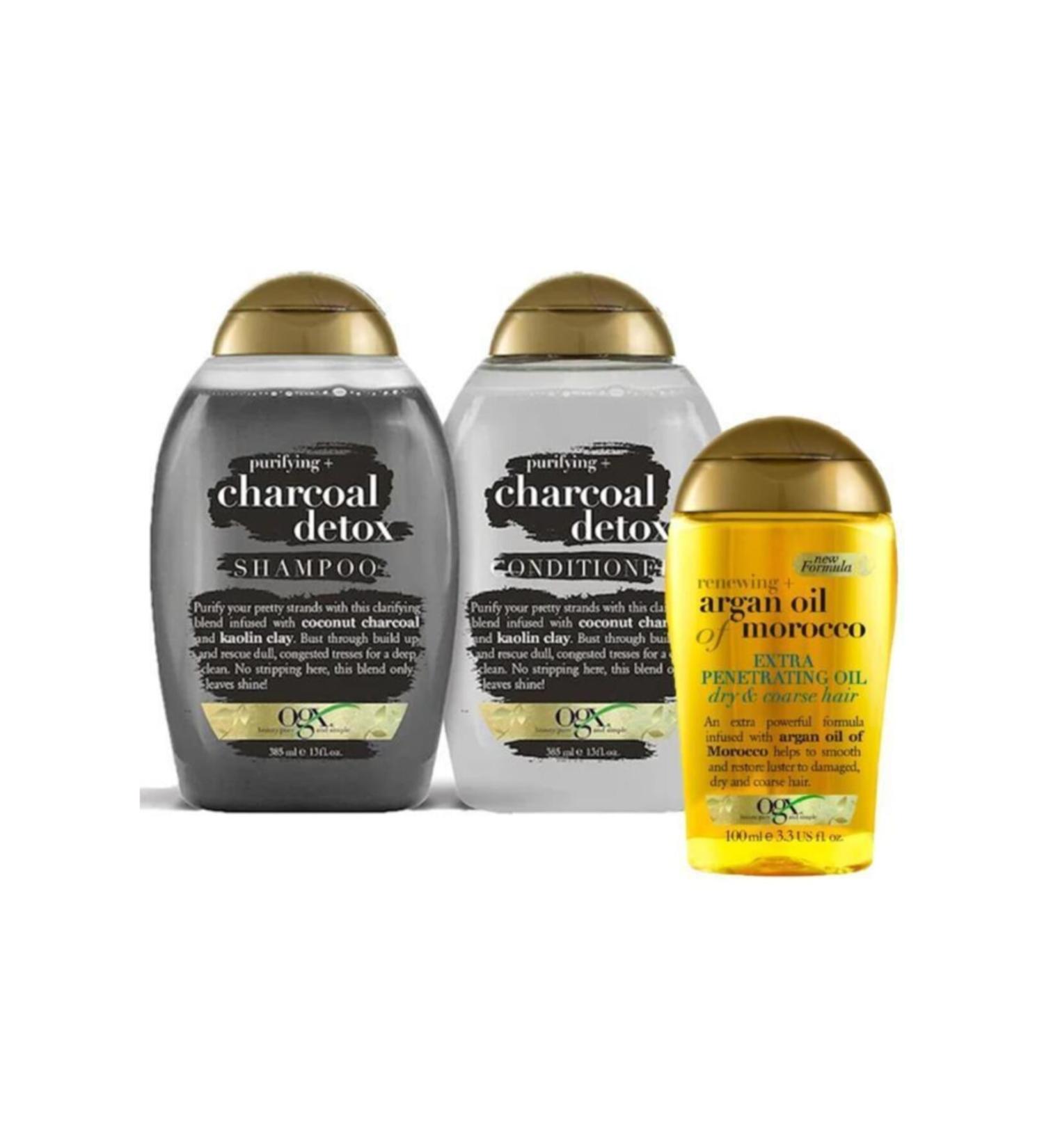 OGX Organix Charcoal Detox Shampoo Set