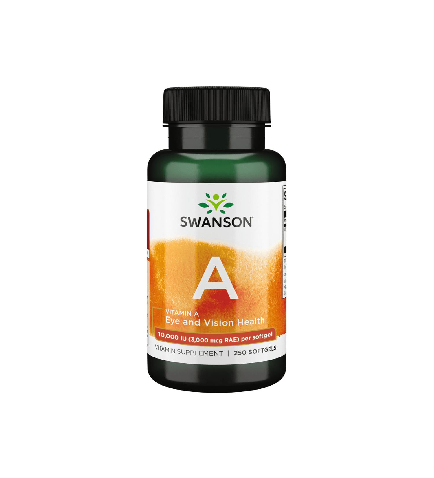 Swans Swanson Vitamin A 10 000 IU 250 Softgels