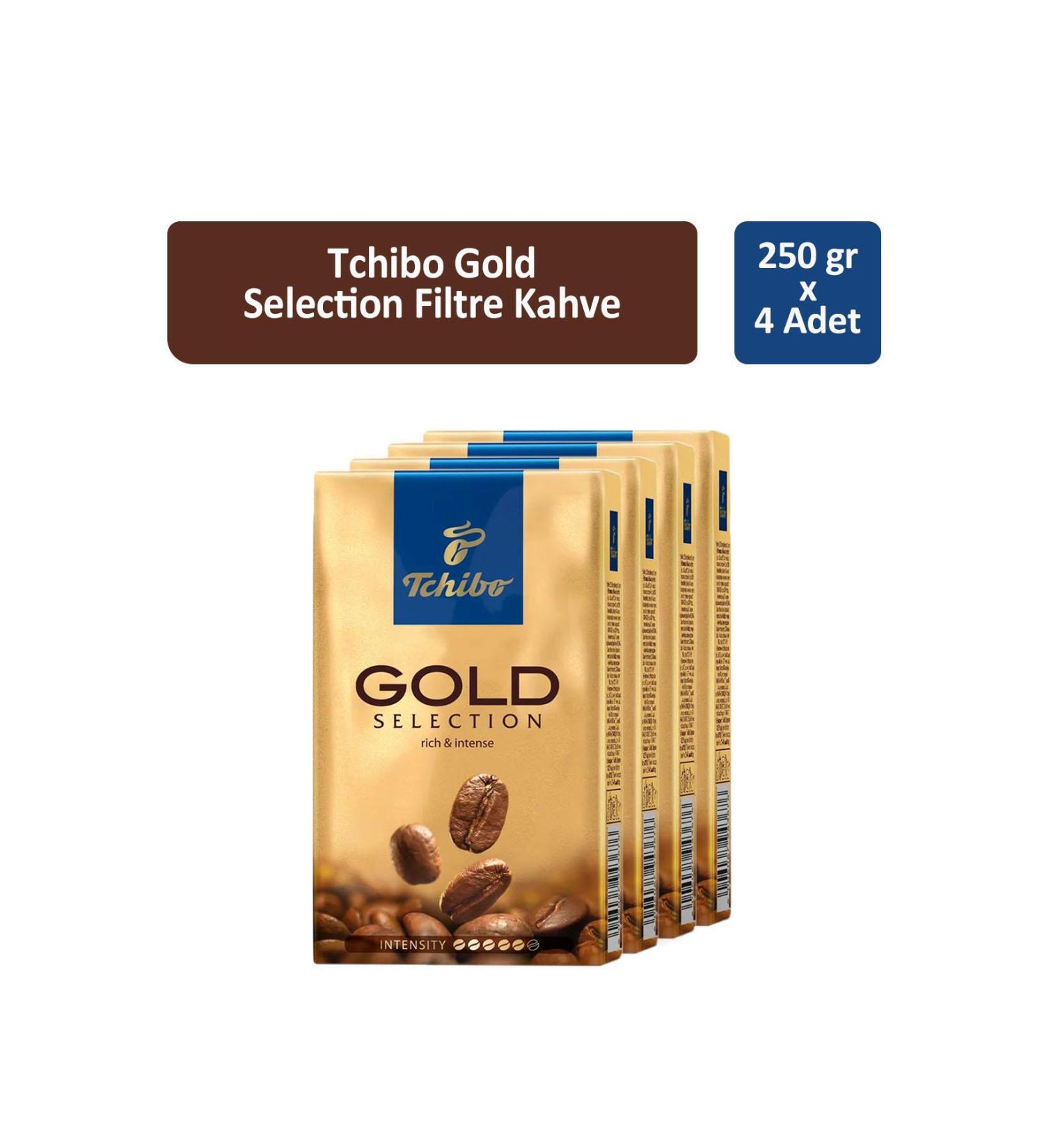 Tchibo Gold Selection Filter Coffee 250 gr x 4 Pieces