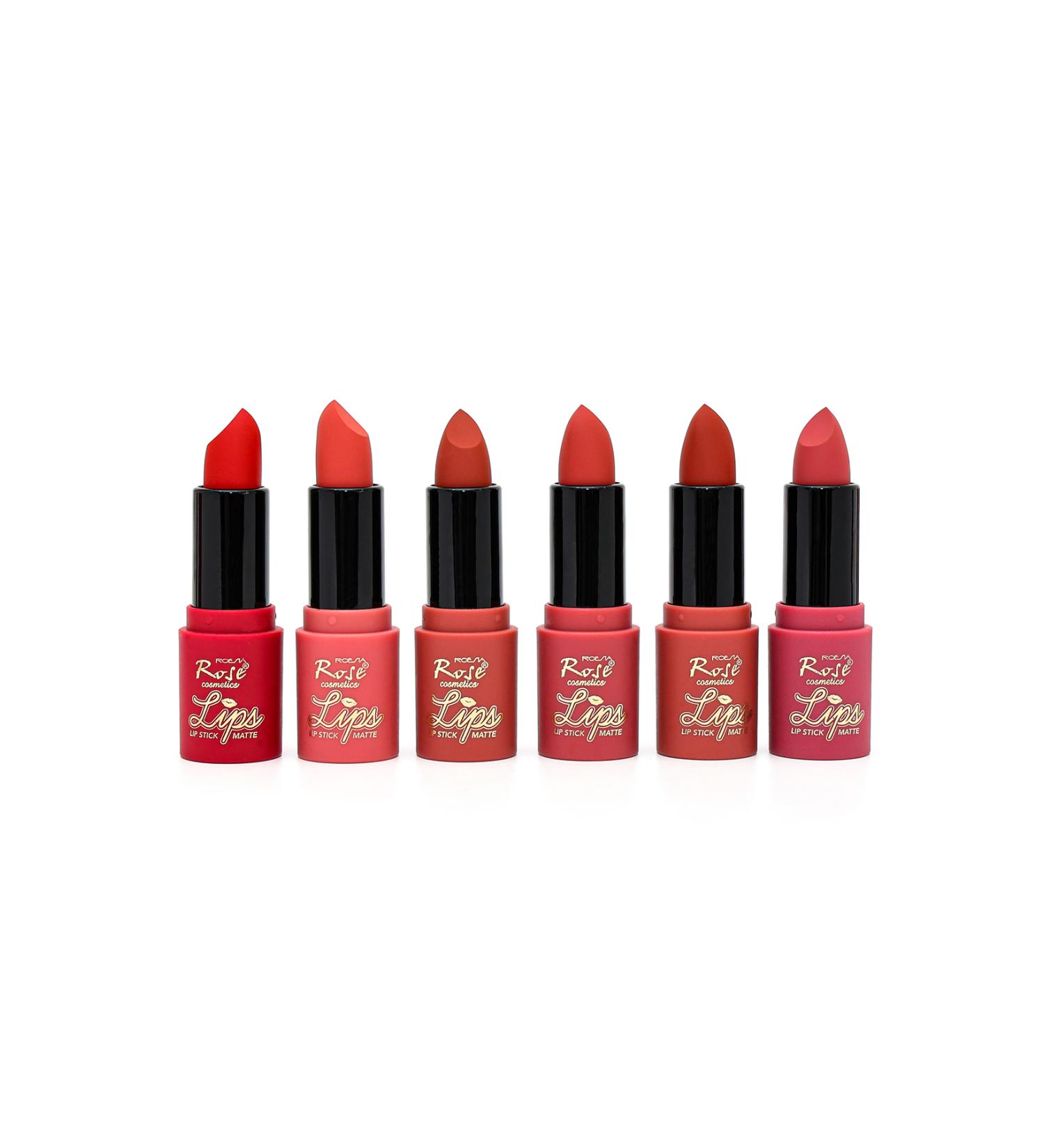 Cosha Beauty Rose Lips Matte 6-Piece Lipstick Series