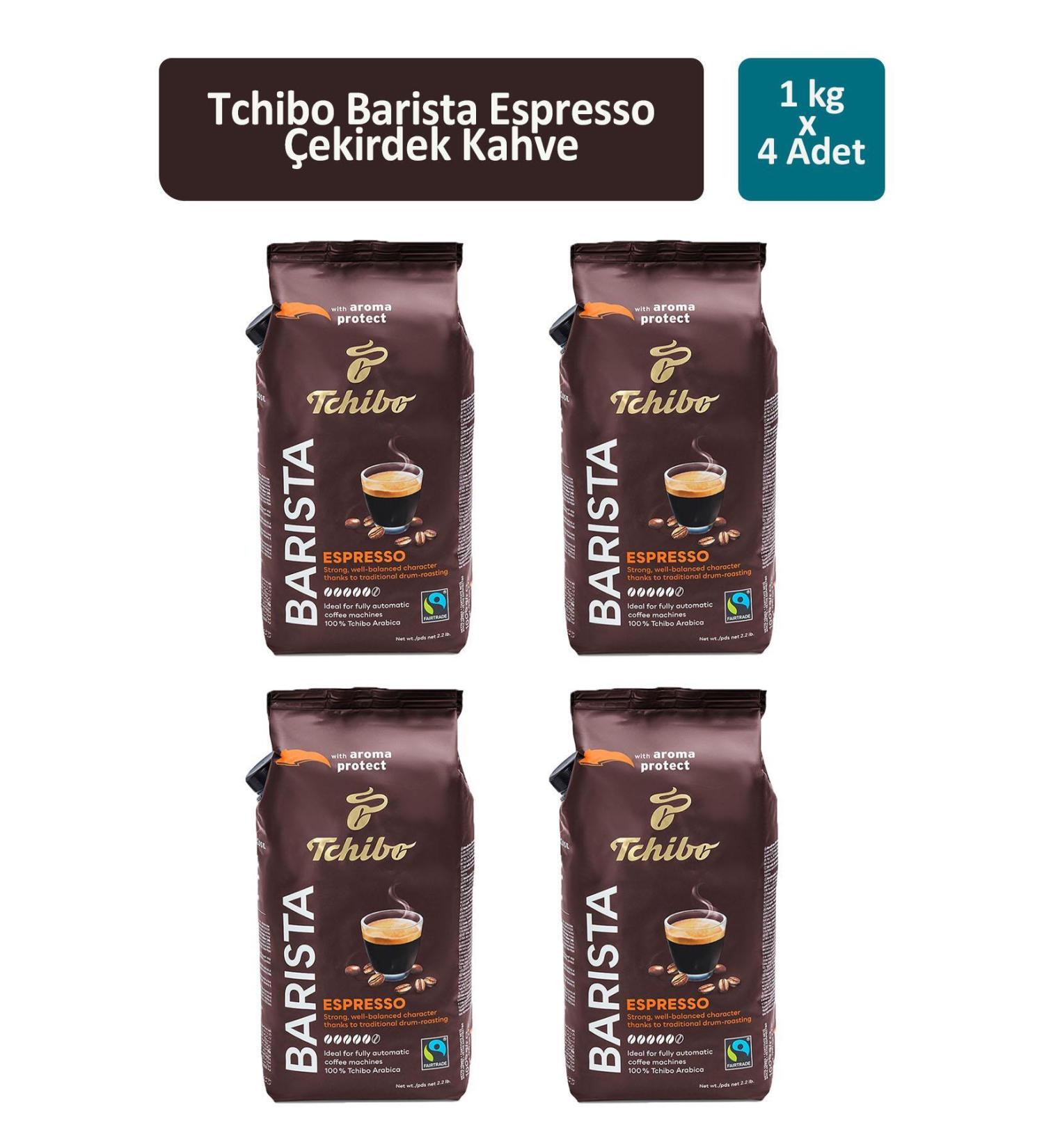Tchibo Barista Espresso Bean Coffee 1000 gr x 4 Pieces - Buy Online on GoSupps.com