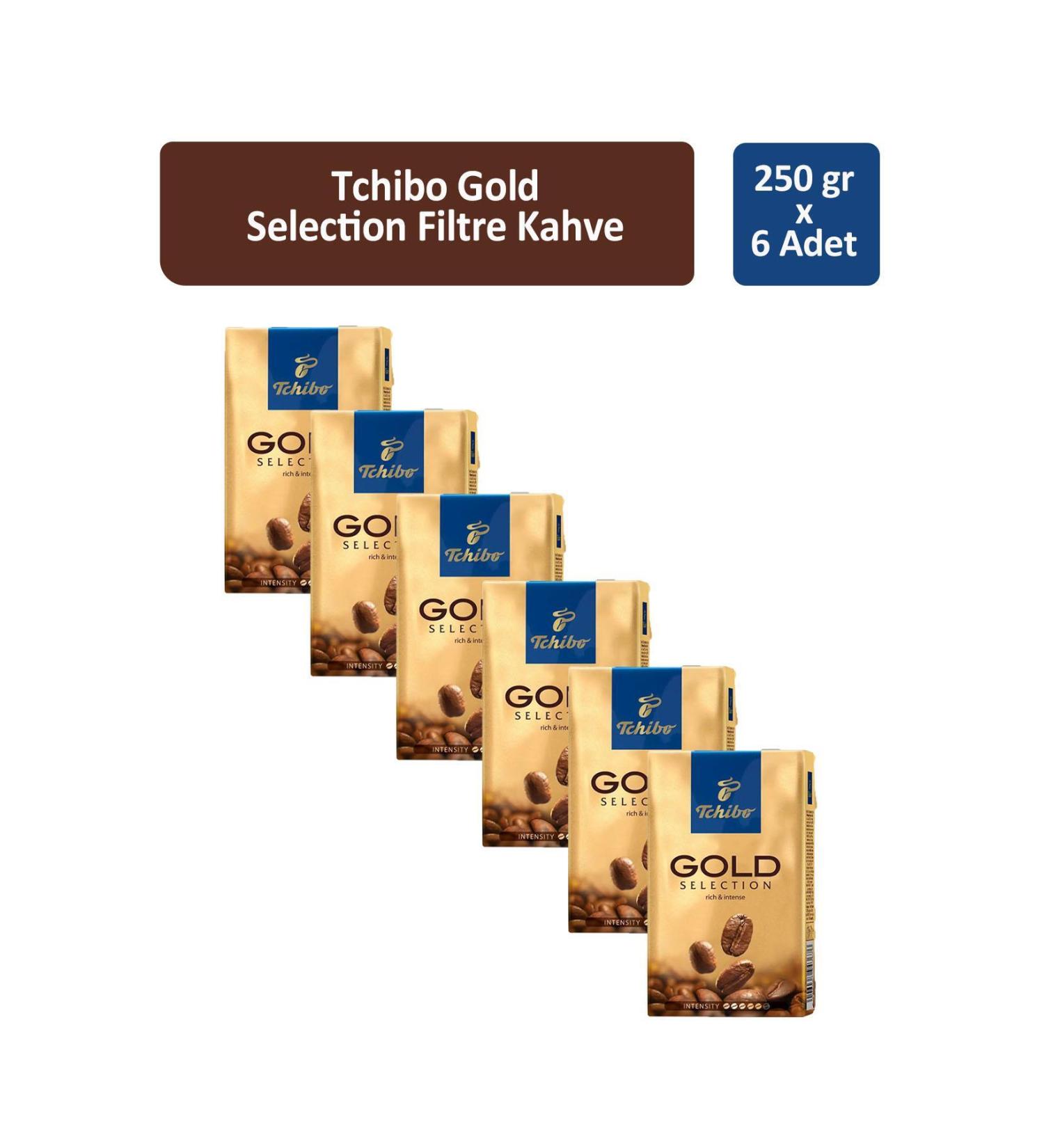 Tchibo Gold Selection Filter Coffee 250 gr x 6 Pieces - Buy Online on GoSupps.com