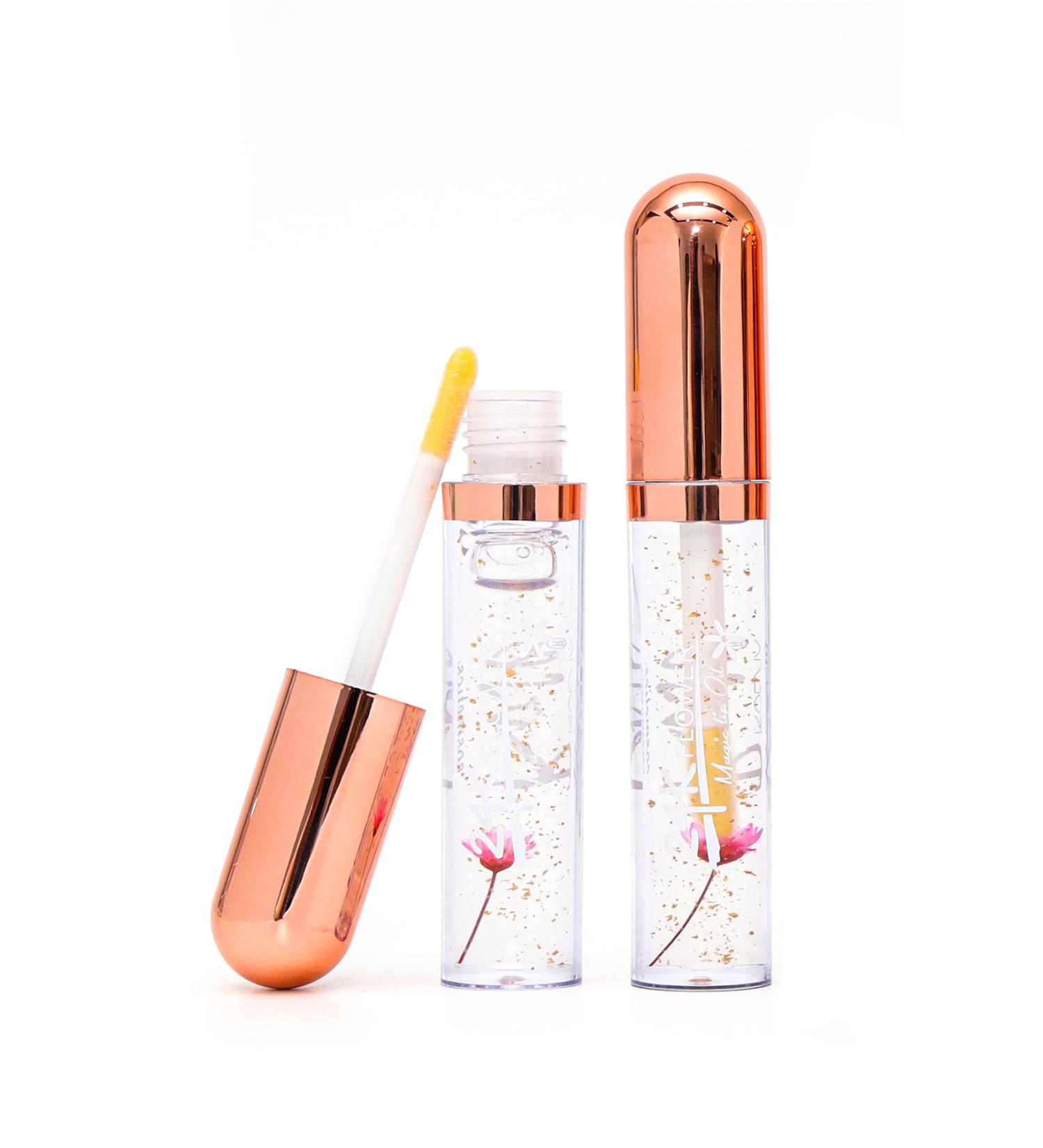 Roesia Rose Cosmetics Rose Flower Glitter Lip Gloss & Magic Lip Oil