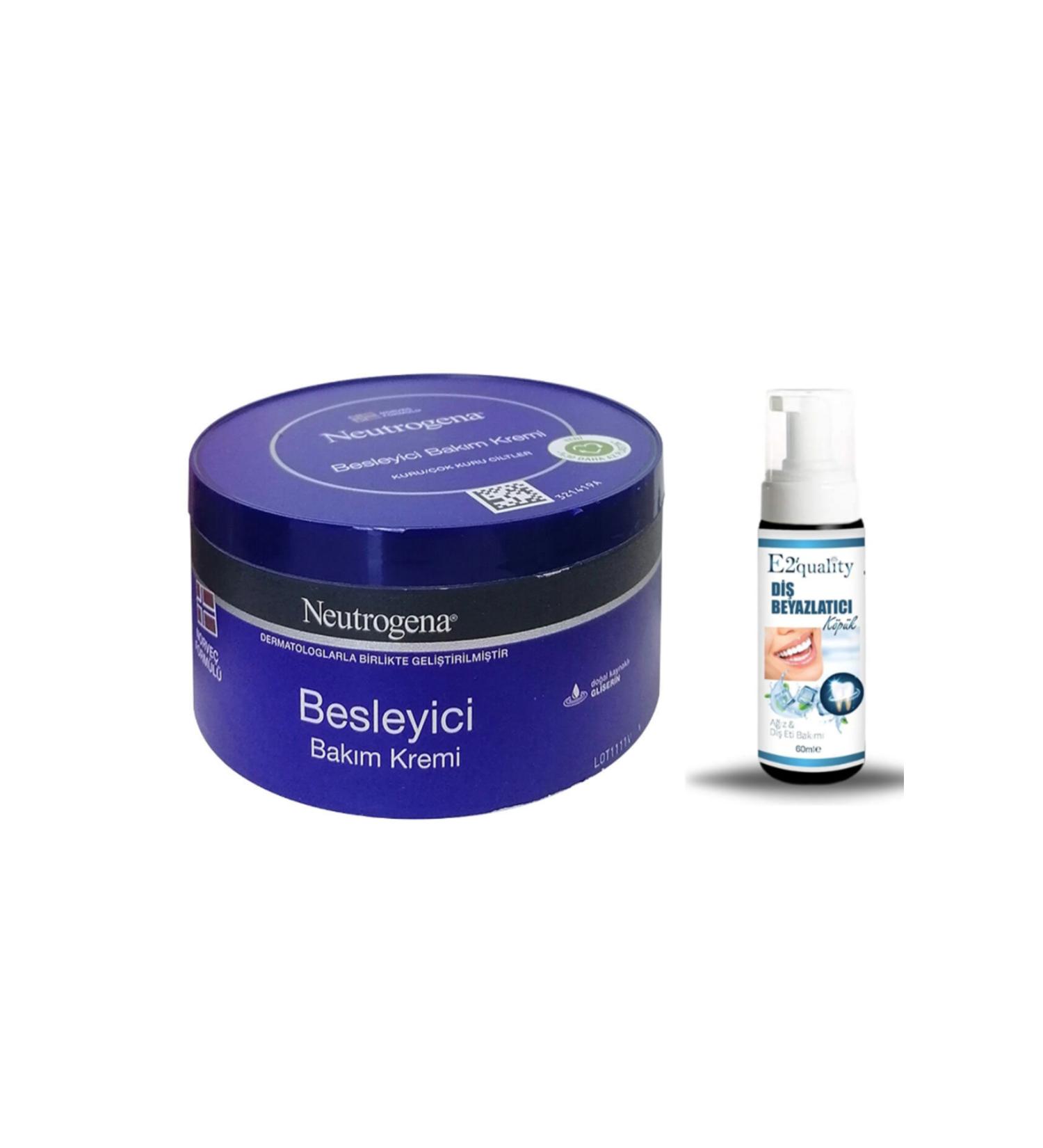 Neutrogena Norwegian Formula Nourishing Care Cream 300ml + Gift Teeth Whitening Foam