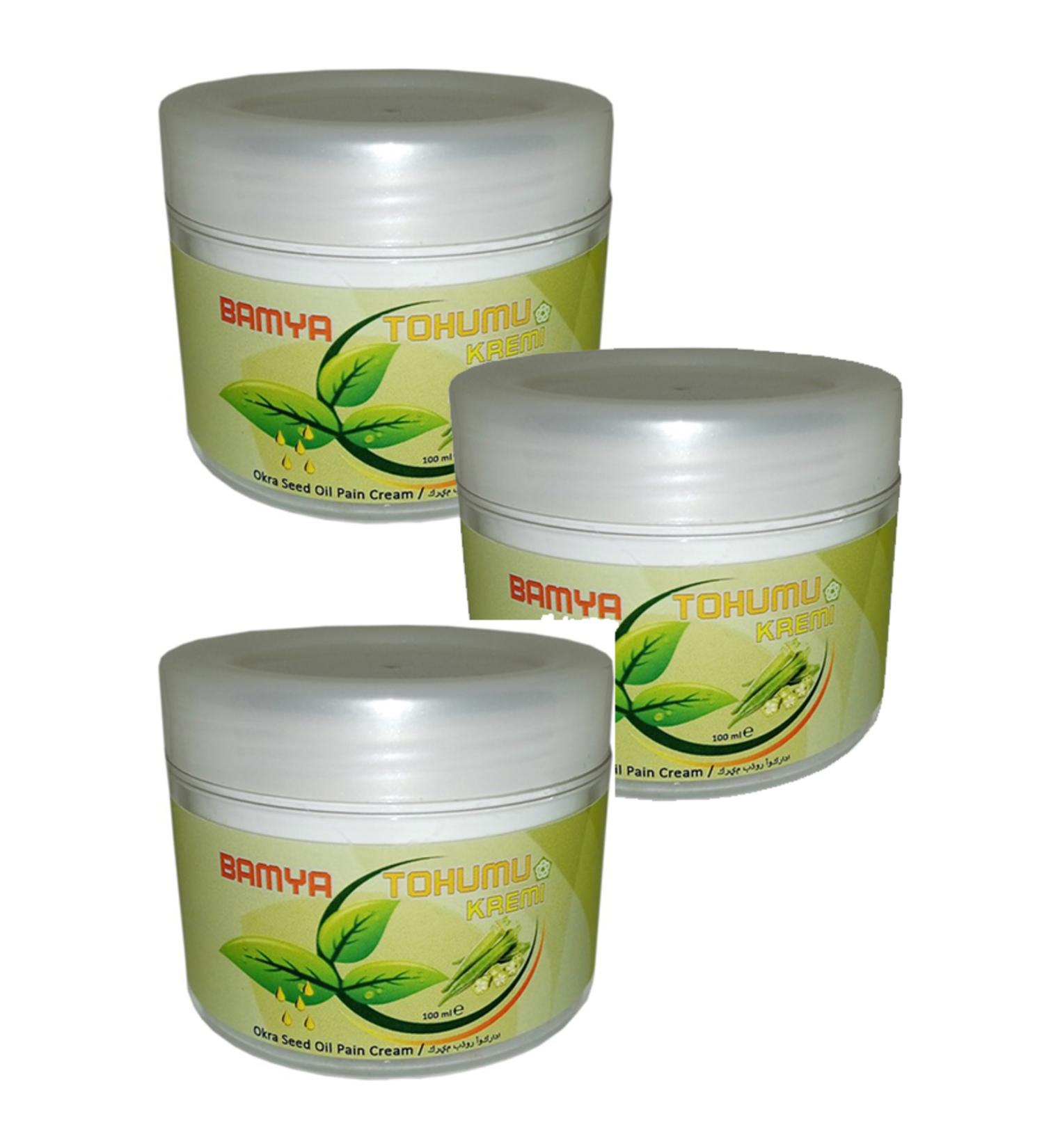 H NTOHU Okra Seed Cream for Body Pain 100 ml X 3