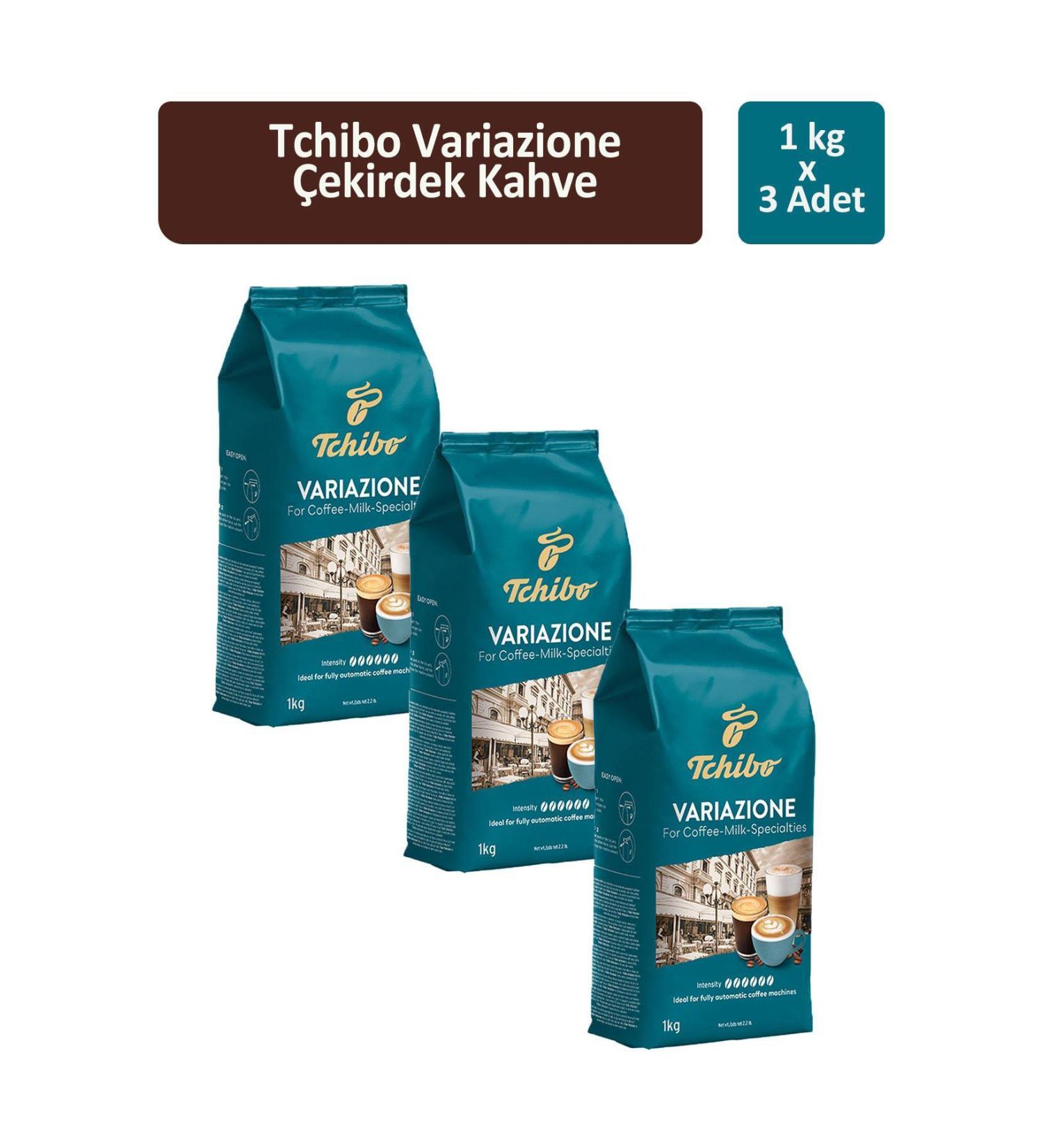 Tchibo Variazone For Coffee-Milk-Specialties Coffee Beans 1000 gr x 3 Pieces - Buy Online on GoSupps.com