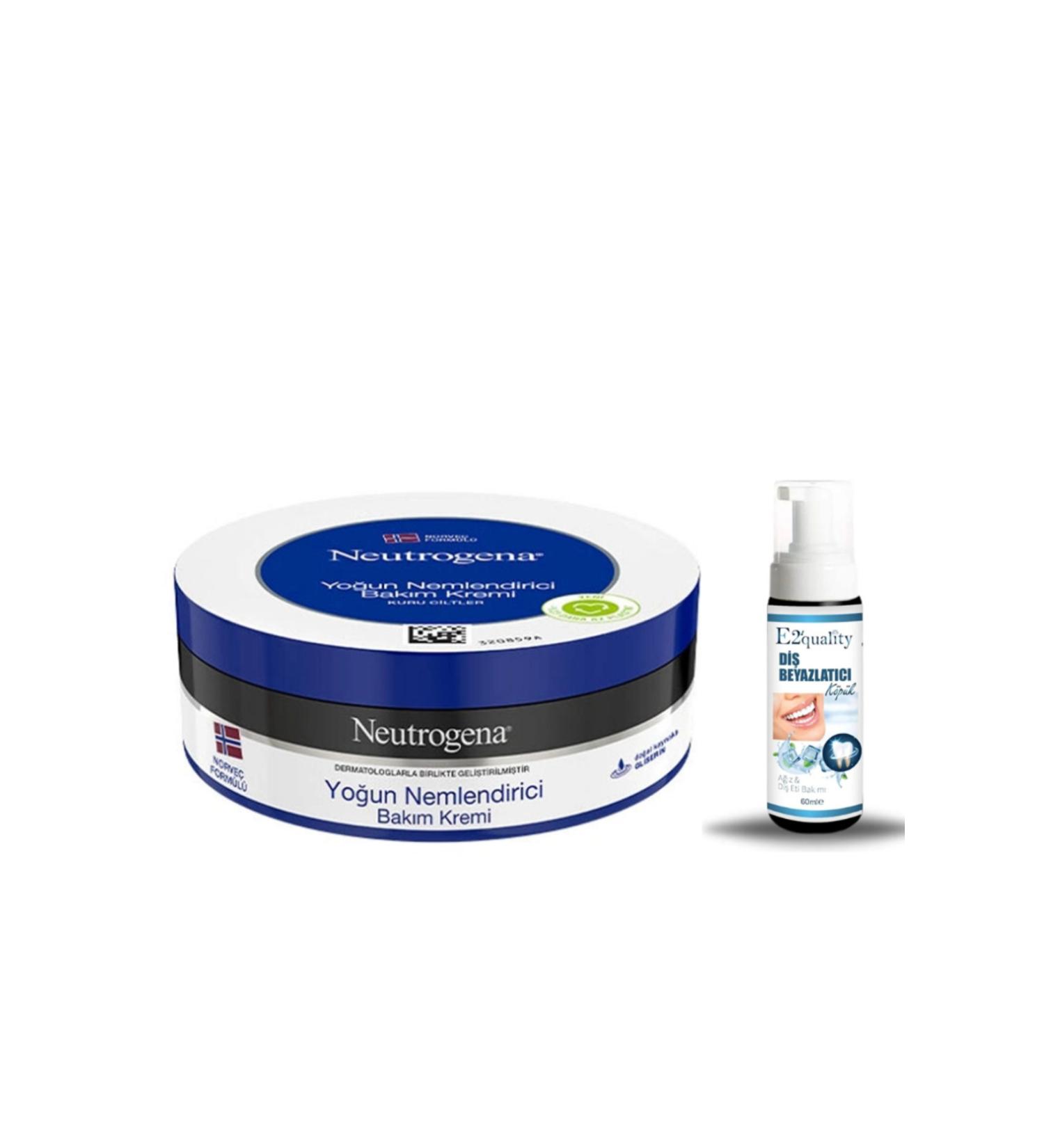 Neutrogena Norwegian Formula Intensive Moisturizing Care Cream 200 ml + Gift Teeth Whitening Foam