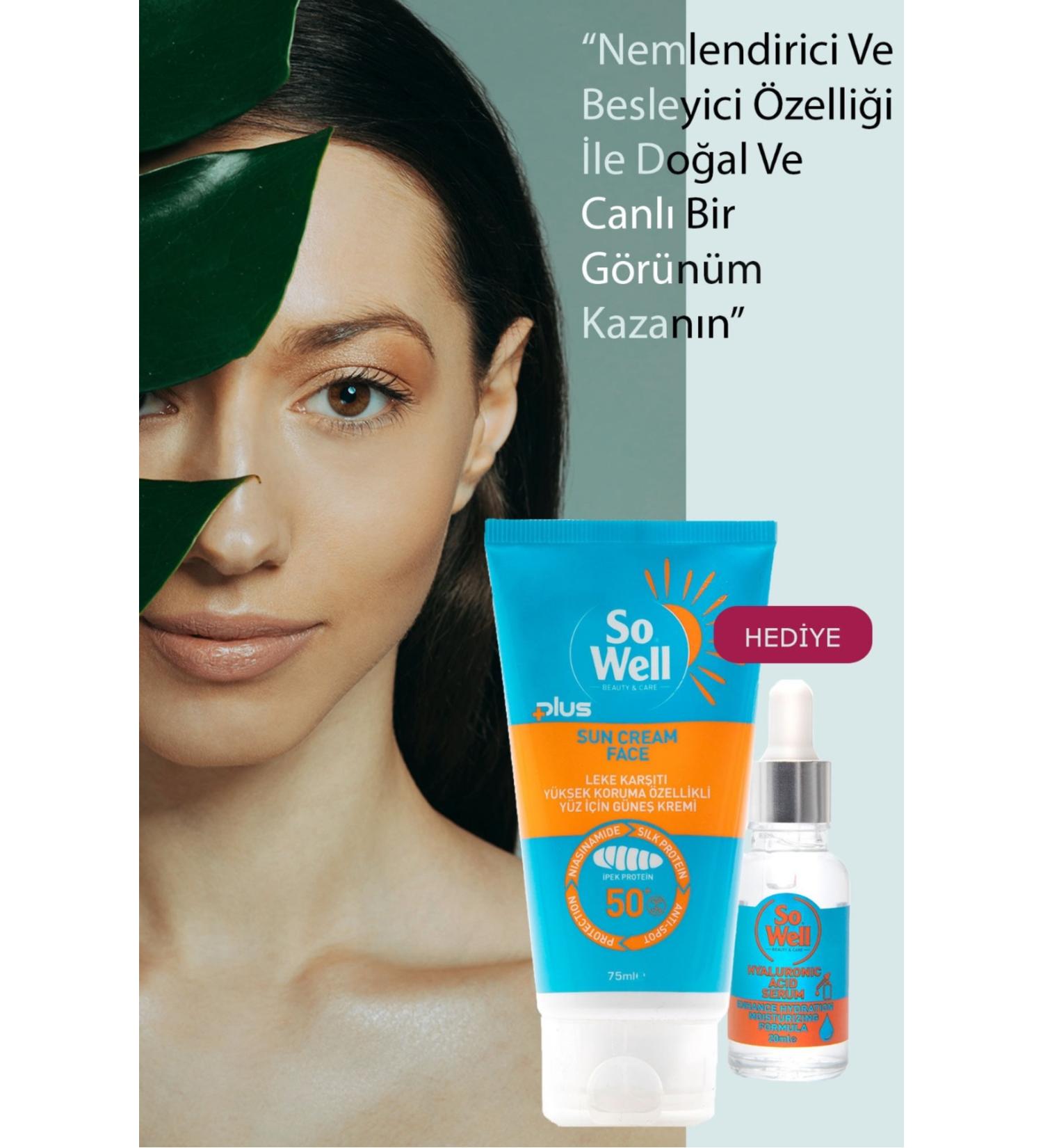 Sowell SO WELL ANTI-SPOT HIGH PROTECTION FACE SUN CREAM + HYALURONIC ACID SERUM GIFT - Buy Online on GoSupps.com