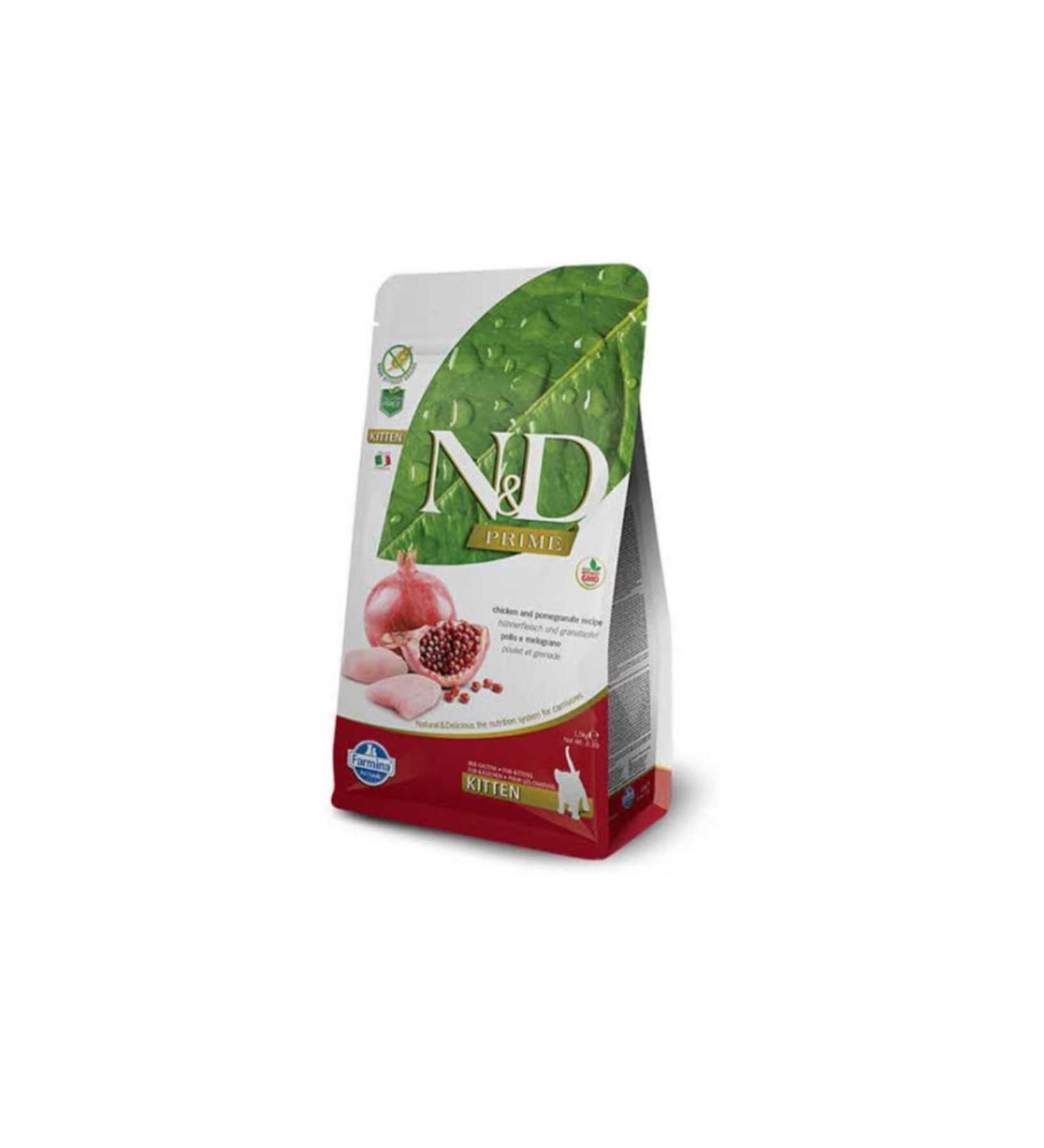 N & D Neo Pet Market Nd Grain-Free Chicken Pomegranate Kitten Cat Food 1.5 Kg