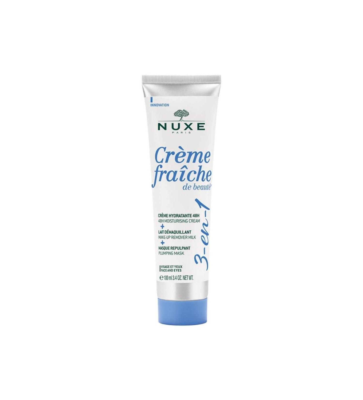 Nuxe Creme Fraiche De Beaute 3in1 Moisturizing Face Cream + Mask + Make-up Remover 100 ml Azucar