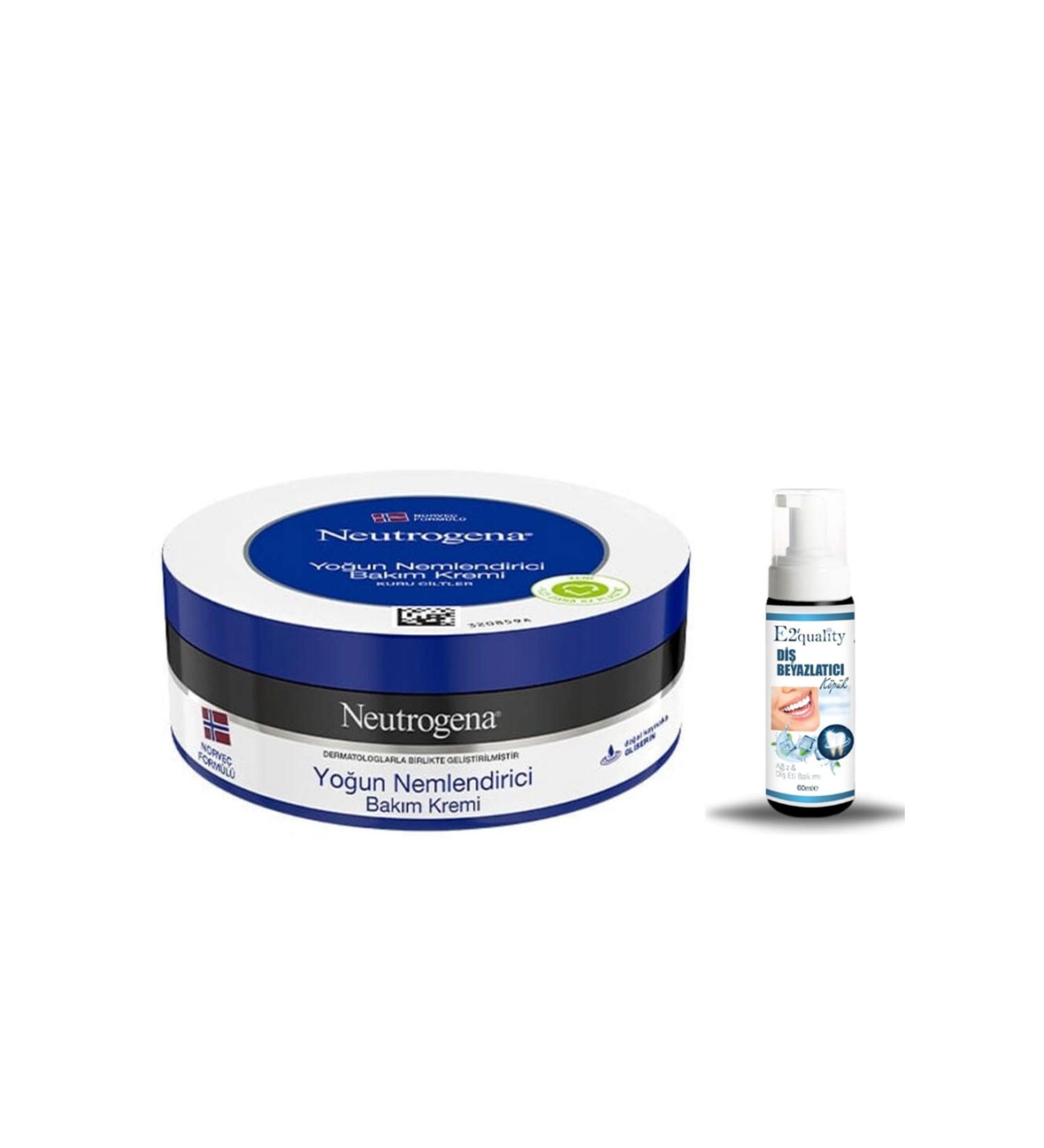 Neutrogena Intensive Moisturizing Care Cream 300 ml + Gift Teeth Whitening Foam