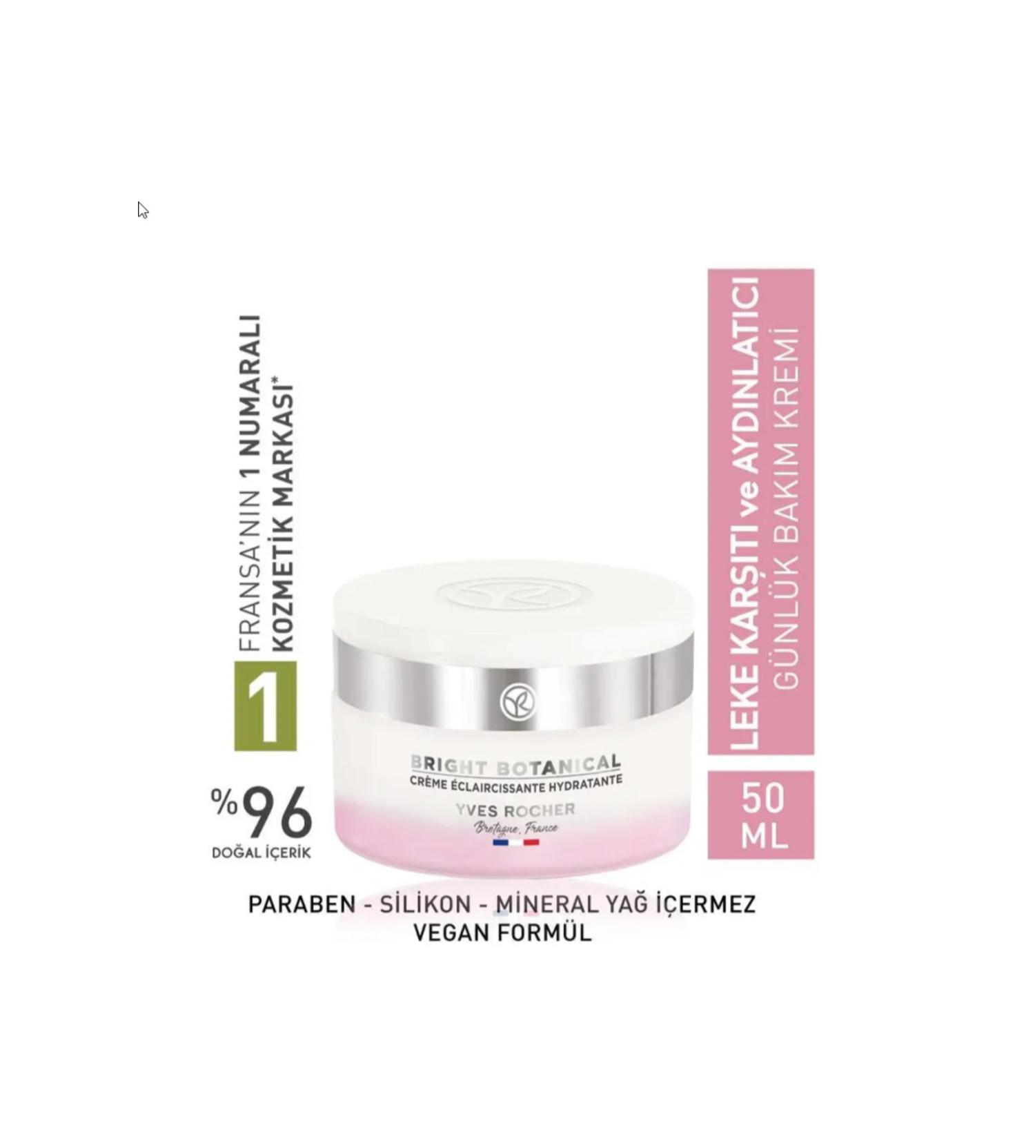 Yves Rocher Natural Vegan Skin Tone Equalizing Brightening Anti-Wrinkle Night/Day Cream - Buy Online on GoSupps.com