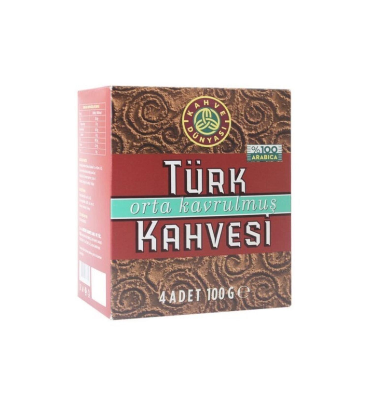 Kahve D nyas Medium Roast Turkish Coffee 100g X 4