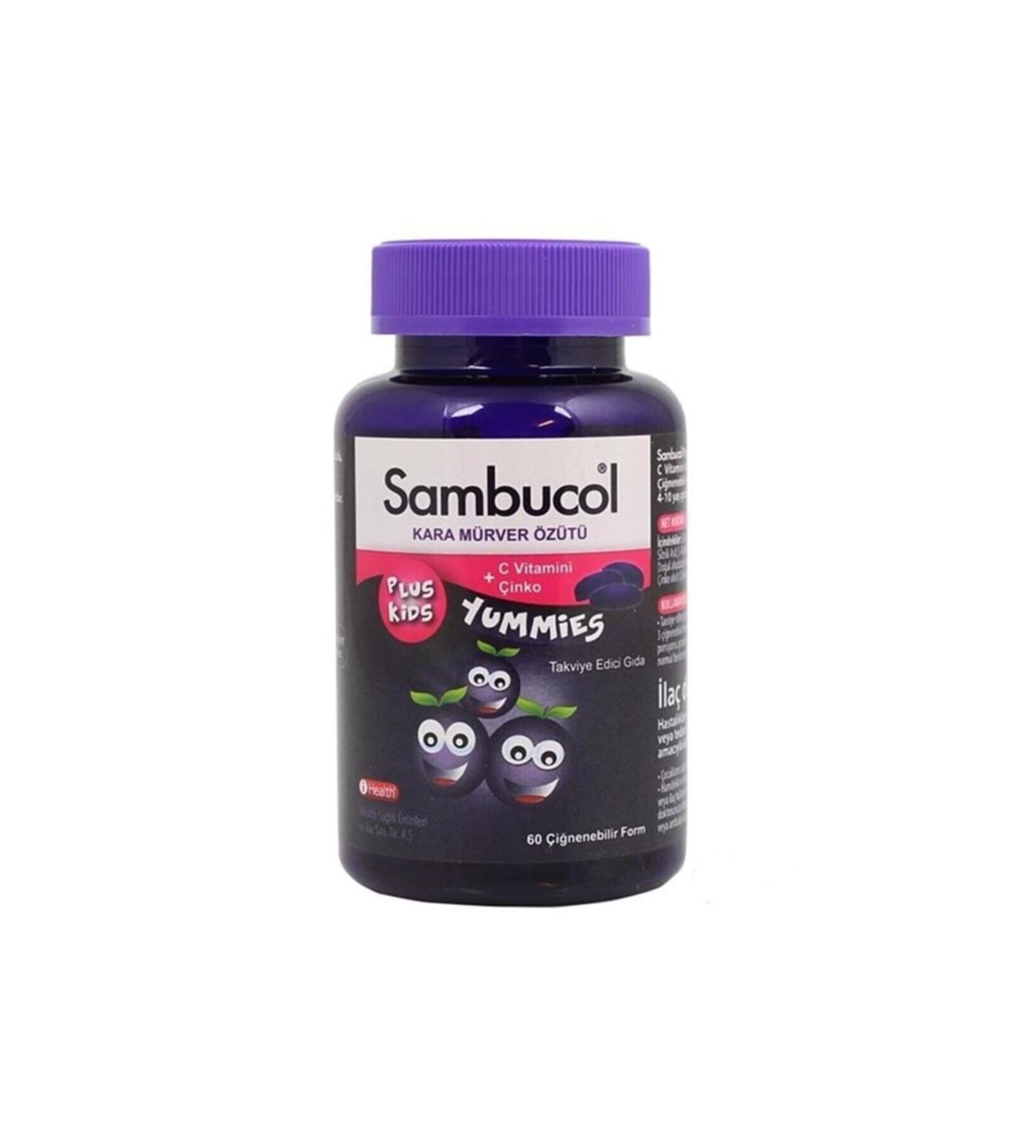 IHealth Sambucol Plus Kids Yummies - 60 Chewable Tablets for Children