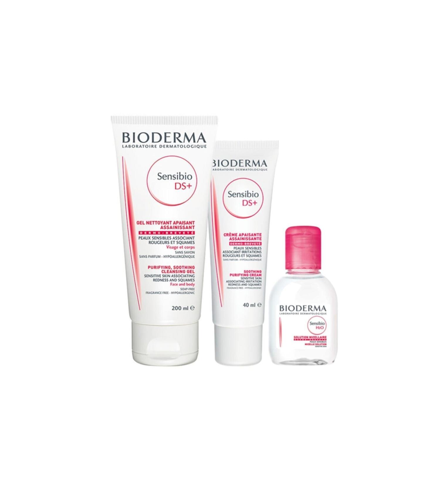 Bioderma Sensibio Ds Cream Set Sensibio H2o 100 ml