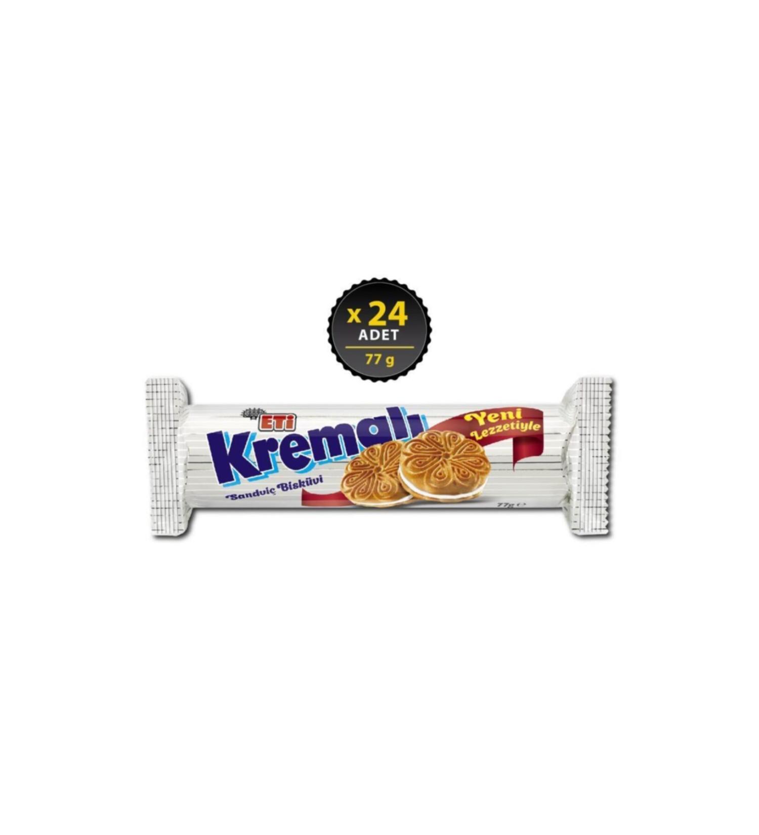 Eti Cream Biscuit 77 g x 24 Pieces