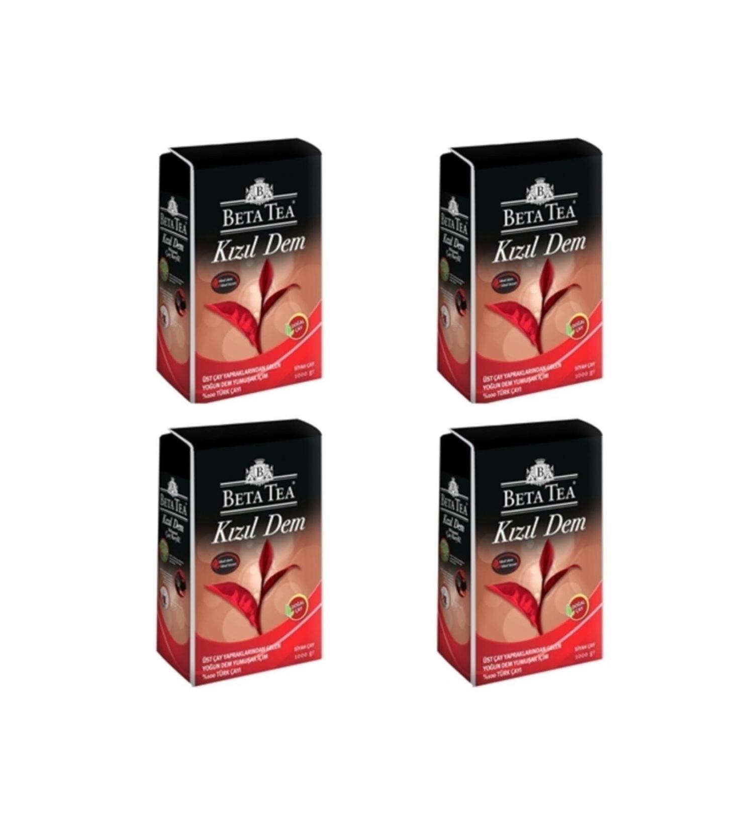 Beta Tea Red Tea 1 Kg X 4 Pieces