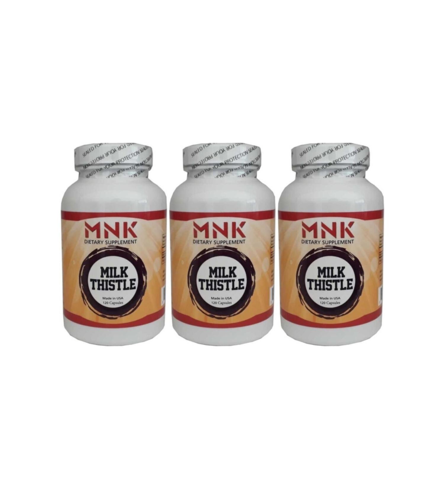 Mnk Milk Thistle Camel 350 Mg 120 Capsules X 3 Box 360 Capsules