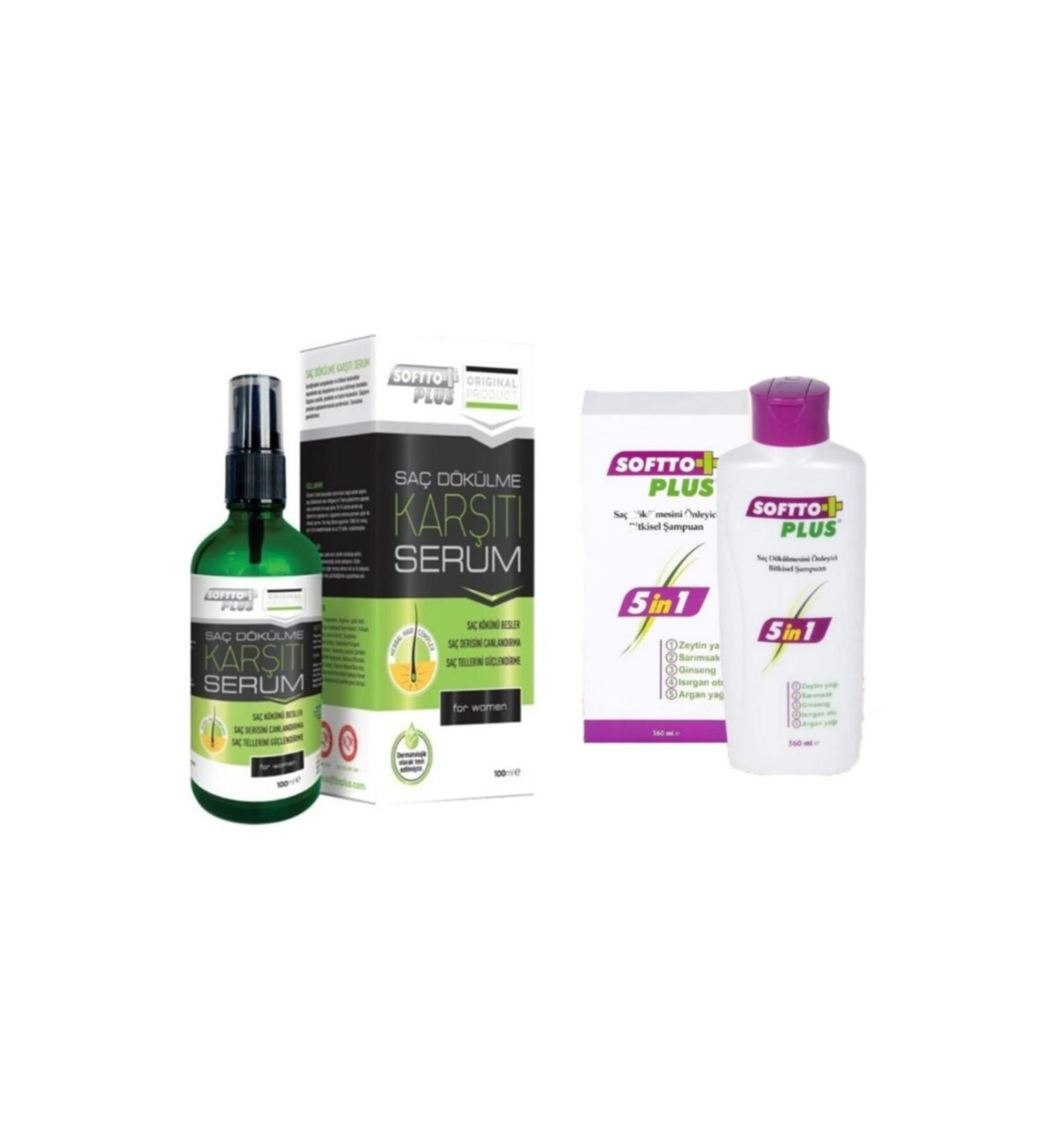 Softto Plus Anti Hair Loss Serum Set Shampoo